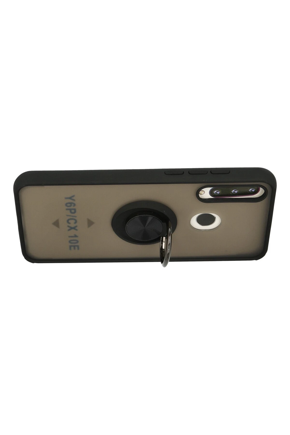 Newface Huawei Y6P Kılıf Montreal Yüzüklü Silikon Kapak - Siyah - Görsel 3