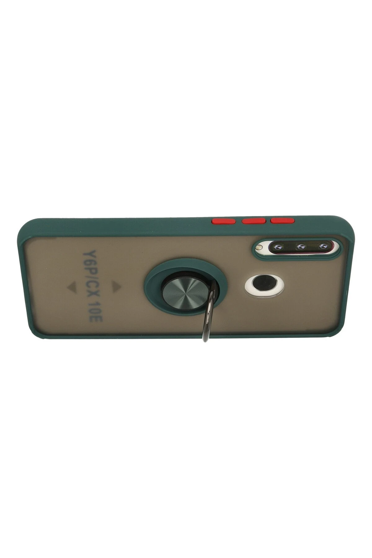 Newface Huawei Y6P Kılıf Montreal Yüzüklü Silikon Kapak - Yeşil - Görsel 3