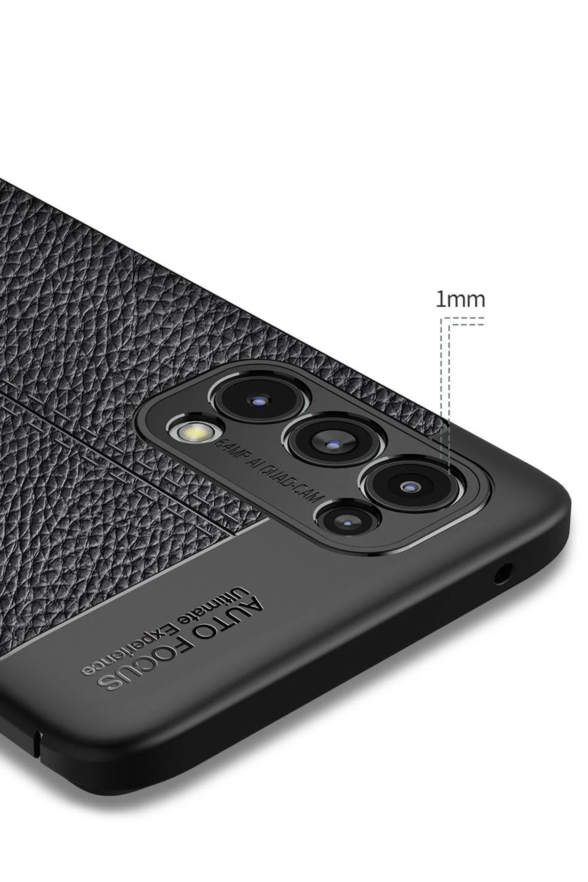 Newface Oppo Reno 5 Pro Kılıf Auto Focus Kapak - Siyah - Görsel 4