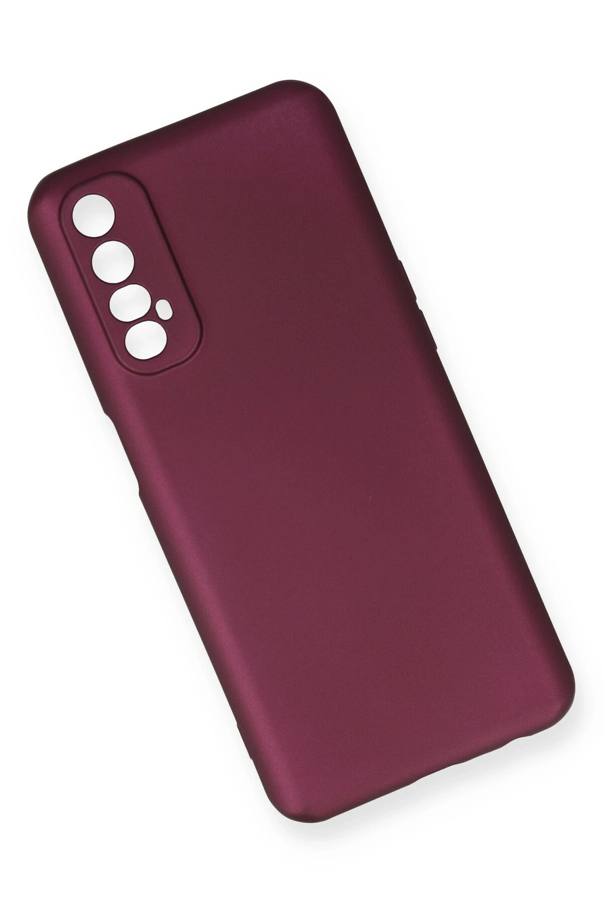 Newface Realme 7 Kılıf First Silikon - Mürdüm - Görsel 3