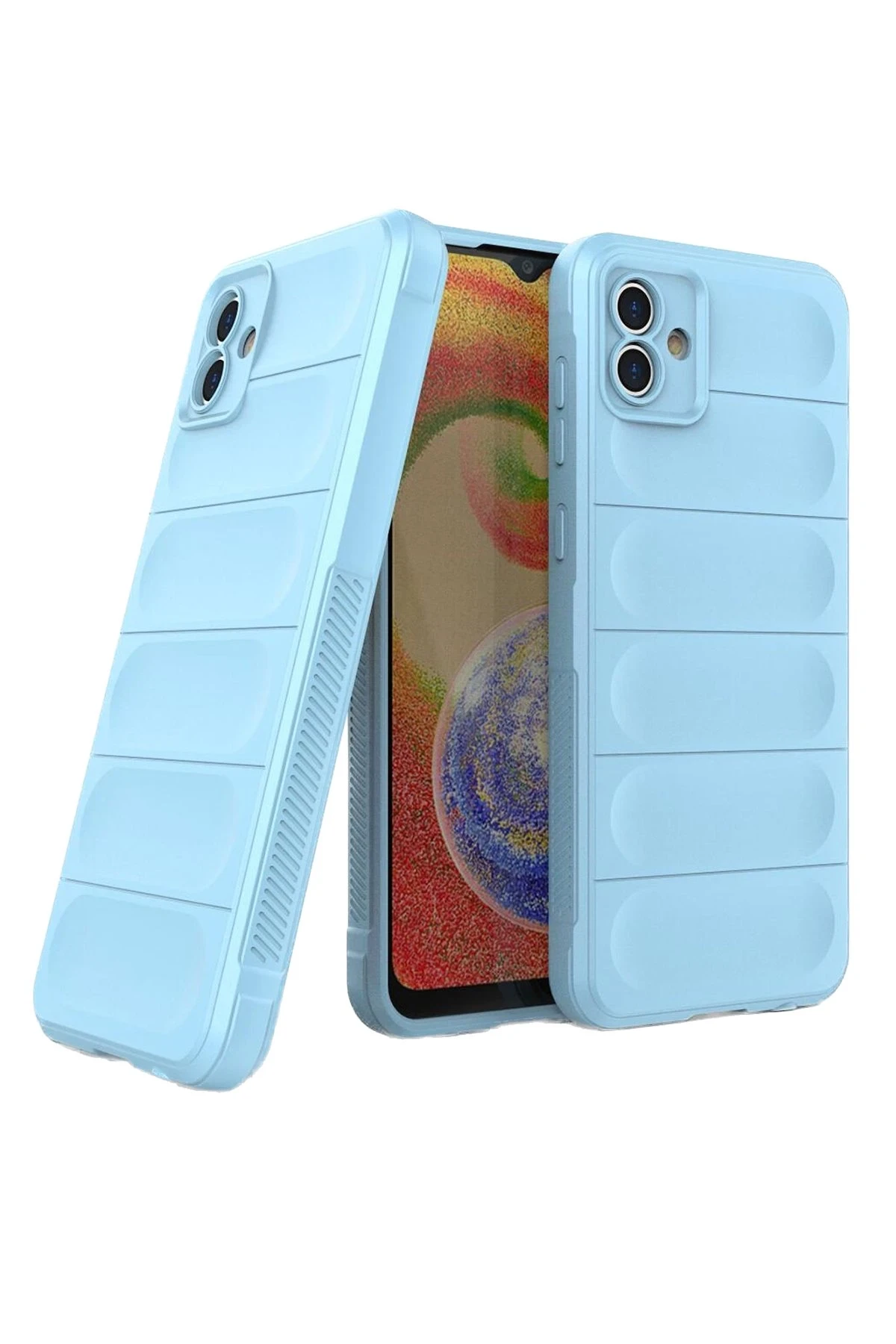 Newface Samsung Galaxy A05 Kılıf Optimum Silikon - Sky Blue - Görsel 3