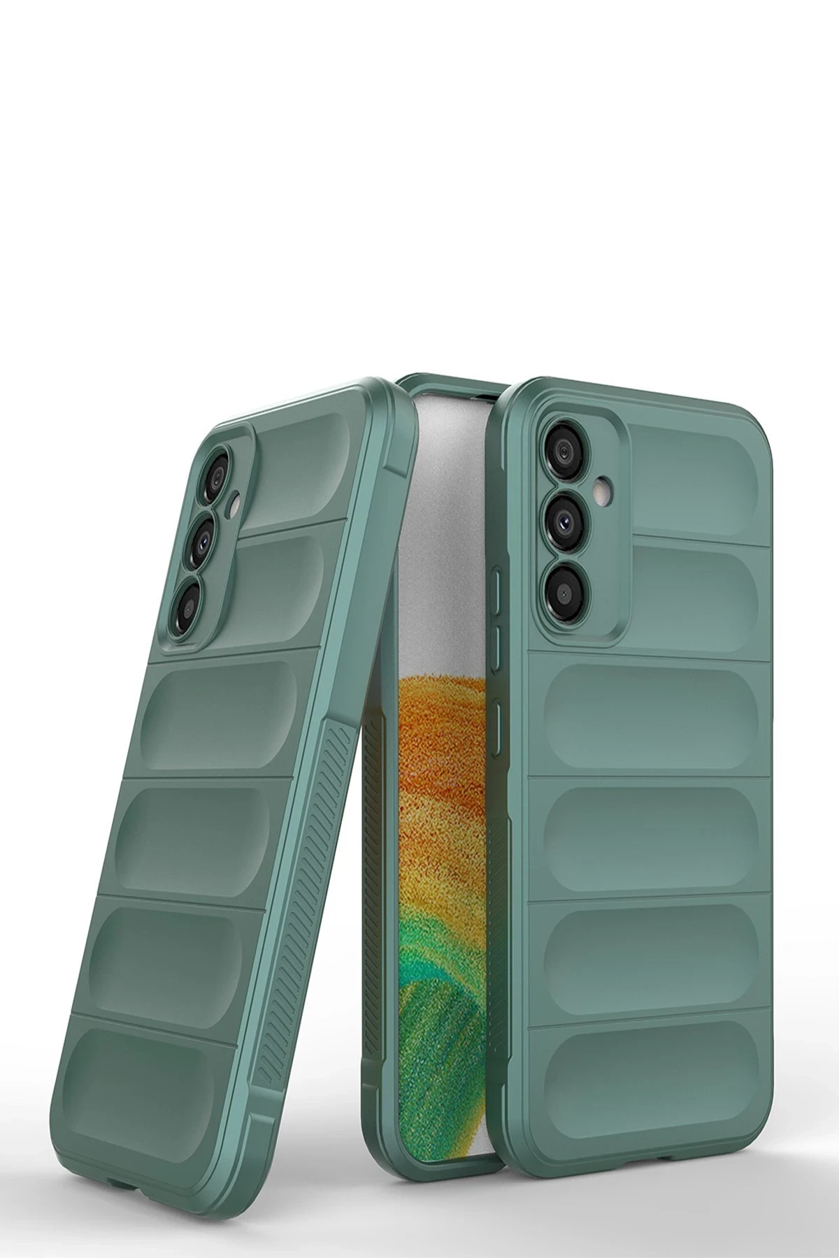 Newface Samsung Galaxy A05S Kılıf Optimum Silikon - Koyu Yeşil - Görsel 3