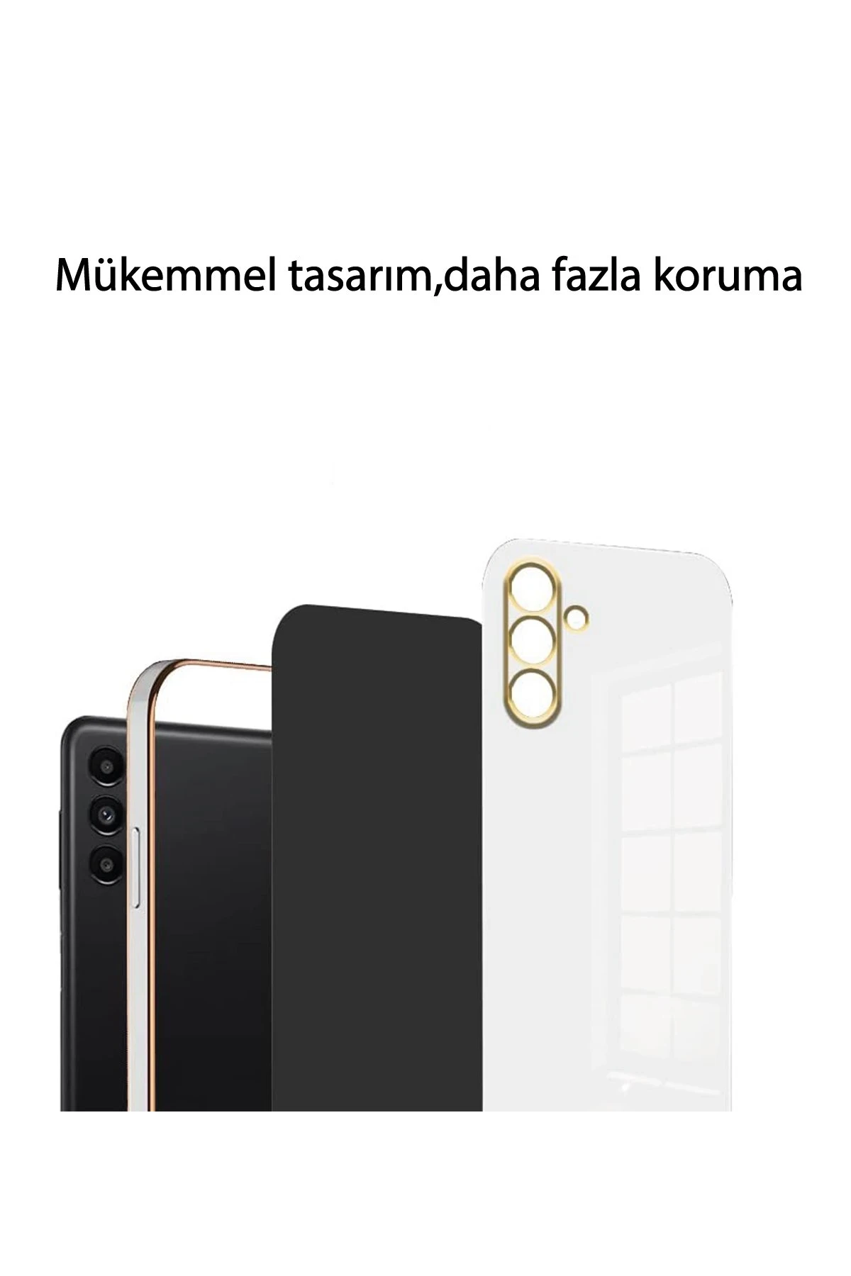 Newface Samsung Galaxy A15 4G Kılıf Volet Silikon - Mavi - Görsel 4