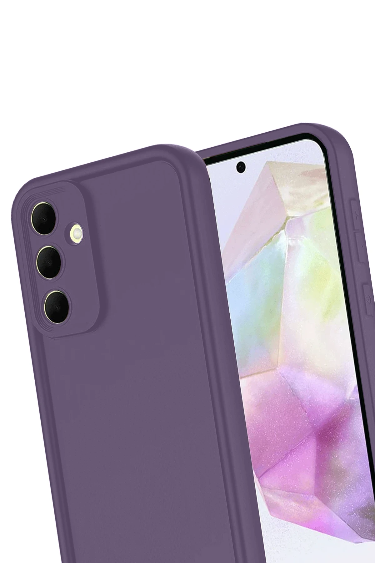 Newface Samsung Galaxy A16 5G Kılıf Viera Silikon - Mürdüm - Görsel 3