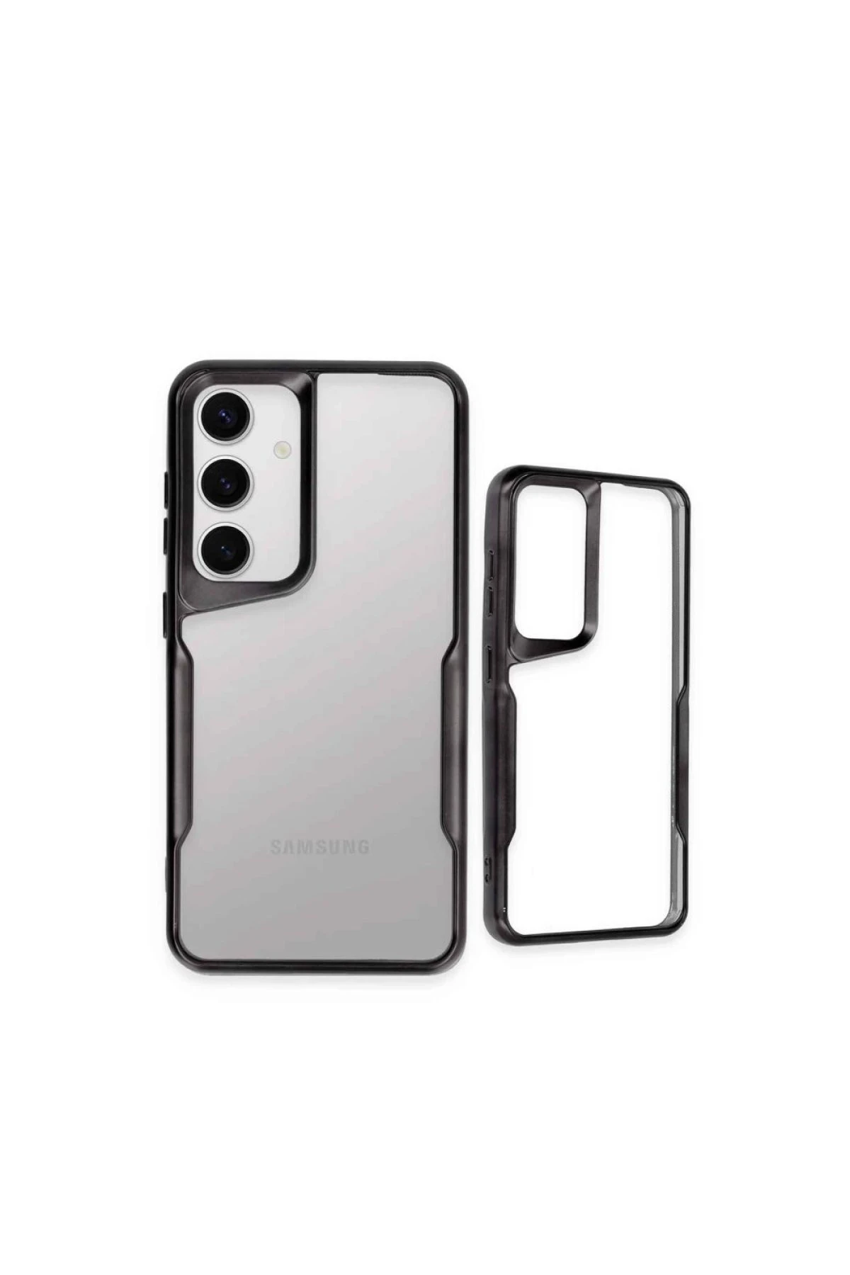 Newface Samsung Galaxy A24 4G Kılıf Boyi Silikon Kapak - Gümüş - Görsel 3