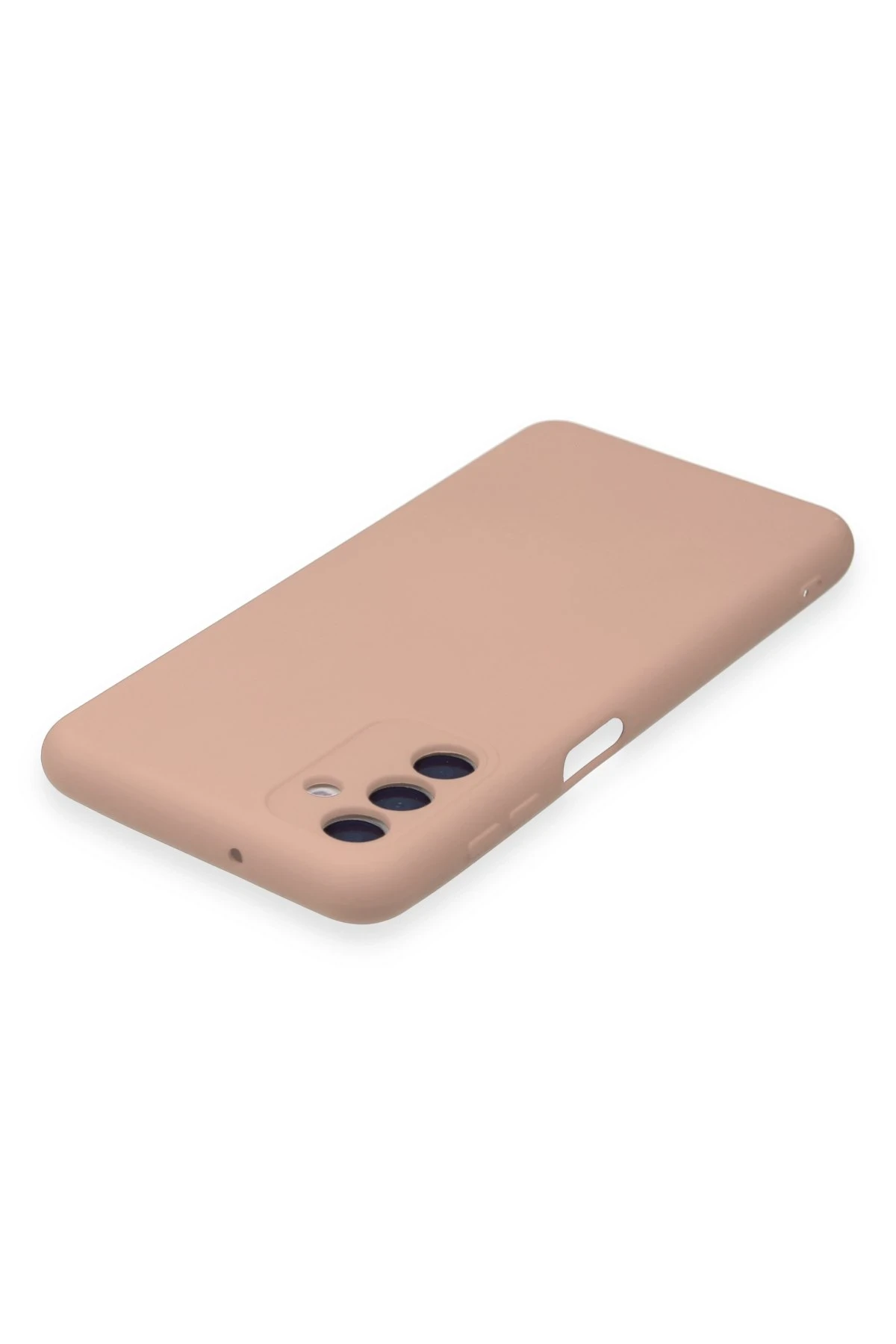 Newface Samsung Galaxy A24 4G Kılıf Nano içi Kadife Silikon - Pudra - Görsel 4