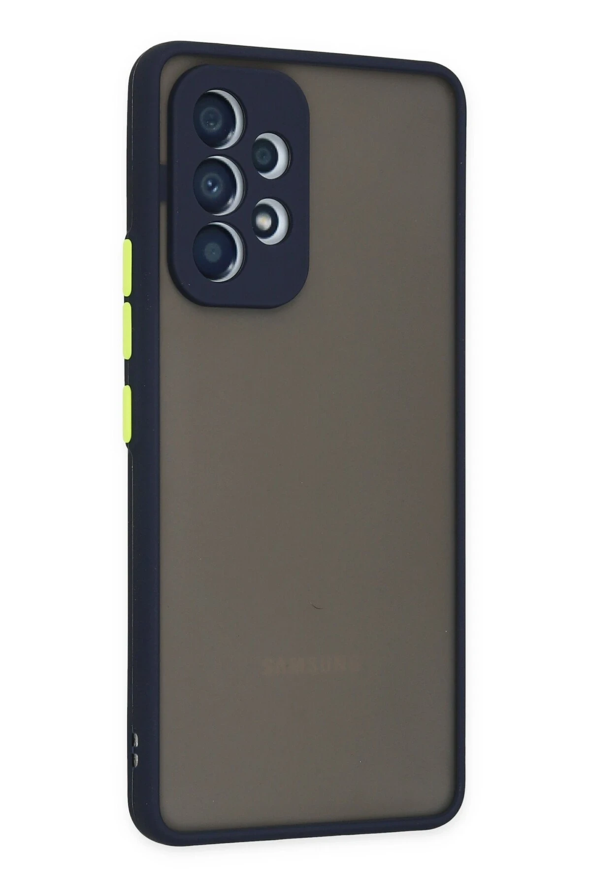 Newface Samsung Galaxy A33 5G Kılıf Montreal Silikon Kapak - Lacivert - Görsel 3