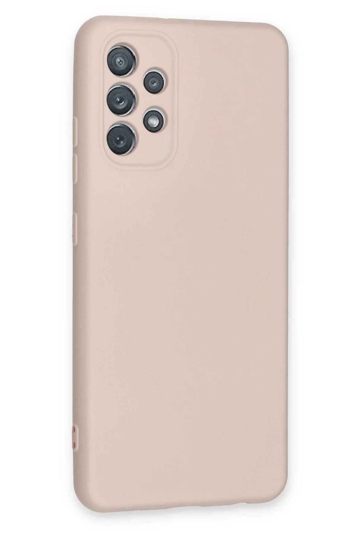 Newface Samsung Galaxy A52 Kılıf Nano içi Kadife Silikon - Pudra - Görsel 3