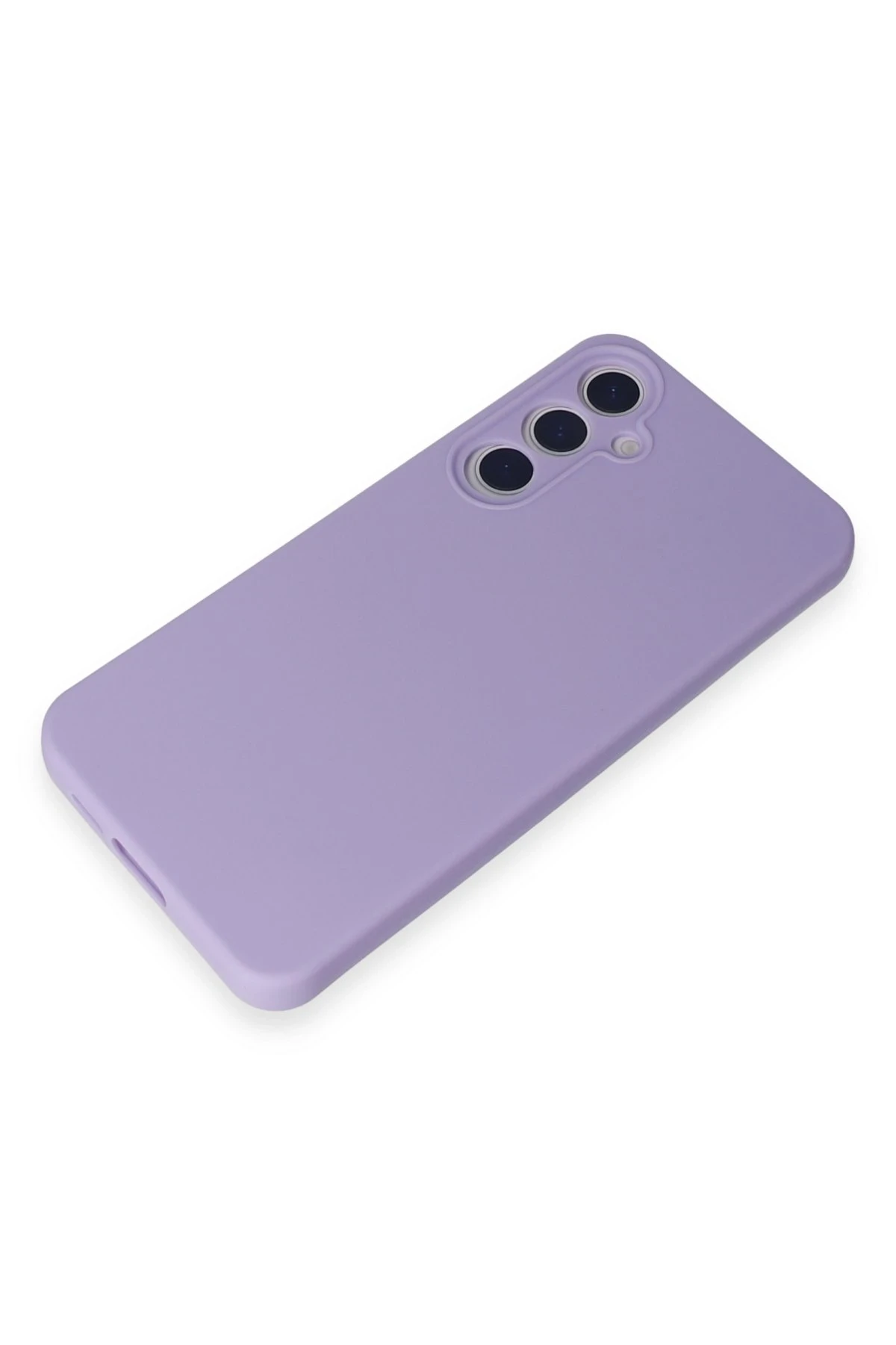 Newface Samsung Galaxy A55 5G Kılıf Nano içi Kadife Silikon - Lila - Görsel 4