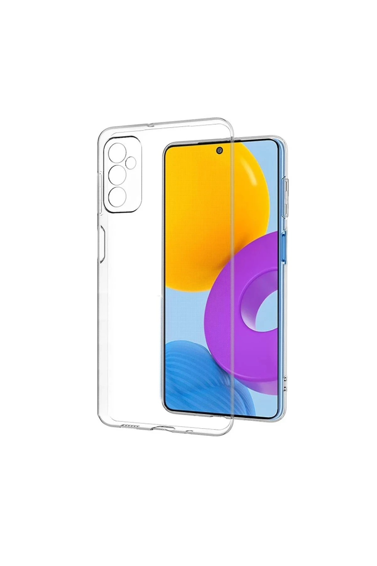 Newface Samsung Galaxy M52 5G Kılıf Lüx Şeffaf Silikon - Görsel 4