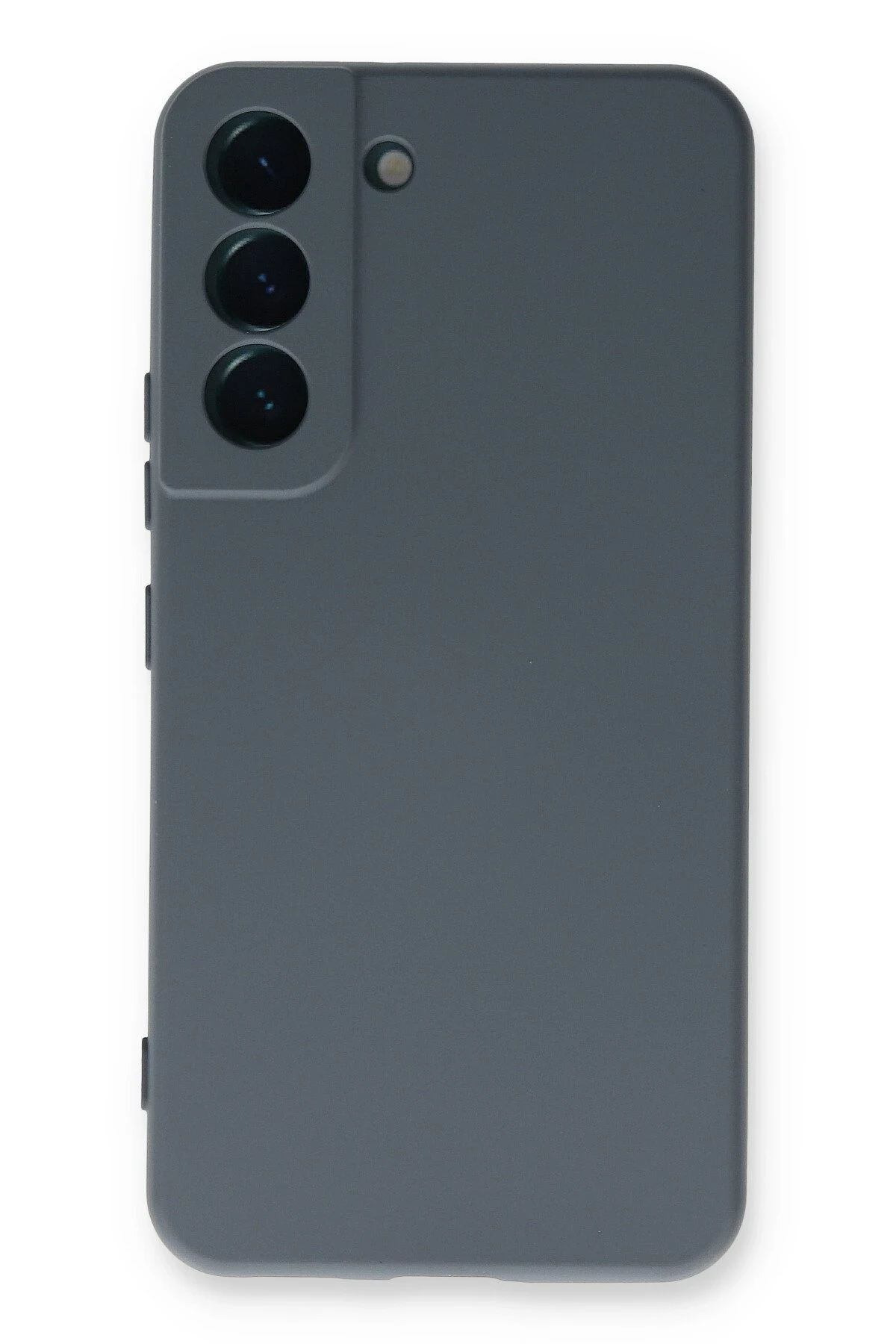 Newface Samsung Galaxy S22 Plus Kılıf Nano içi Kadife Silikon - Gri - Görsel 3