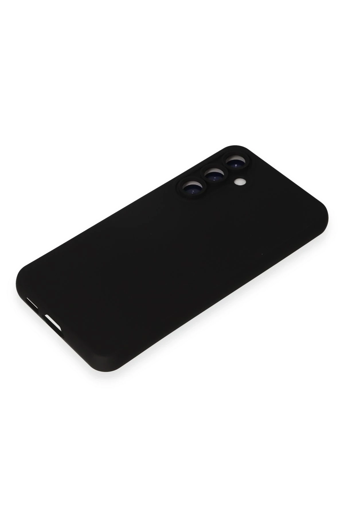 Newface Samsung Galaxy S24 Plus Kılıf Nano içi Kadife Silikon - Siyah - Görsel 4