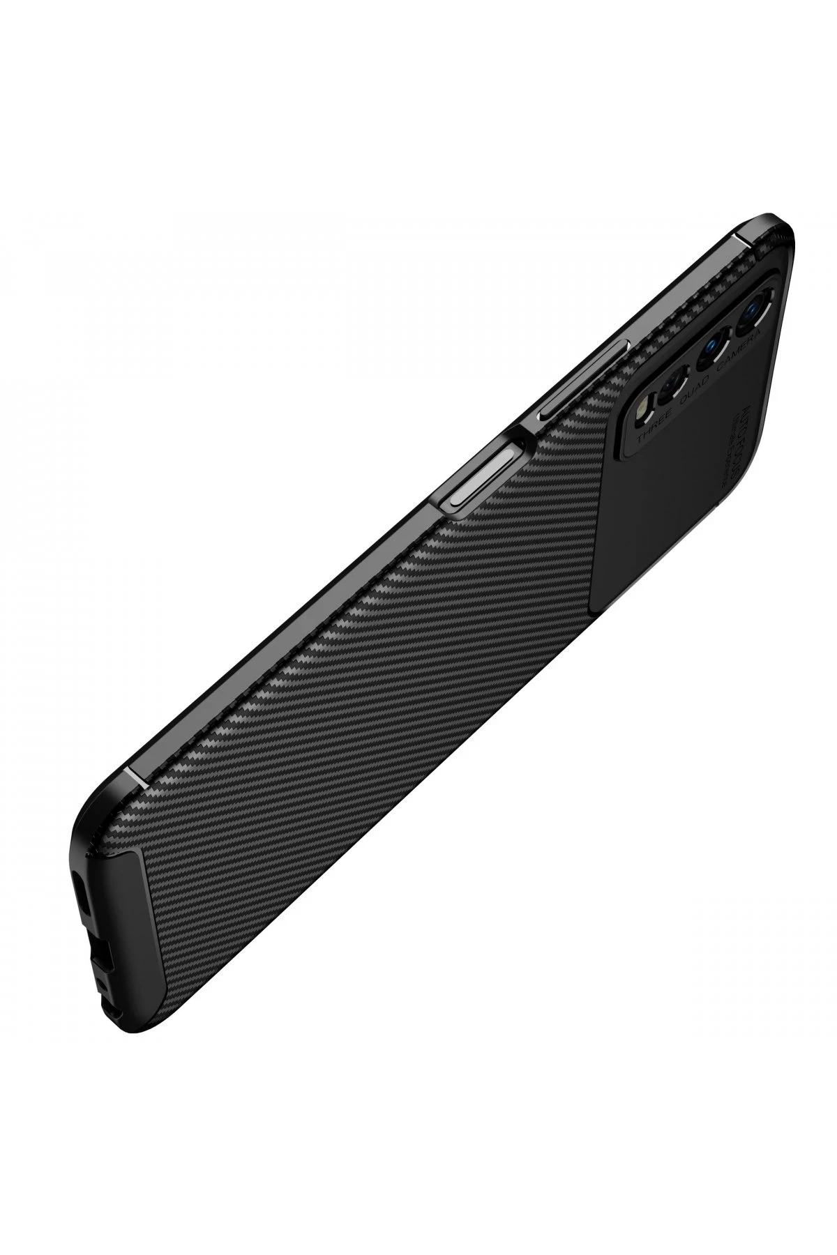 Newface Vivo Y11S Kılıf Auto Focus Karbon Kapak - Siyah - Görsel 3