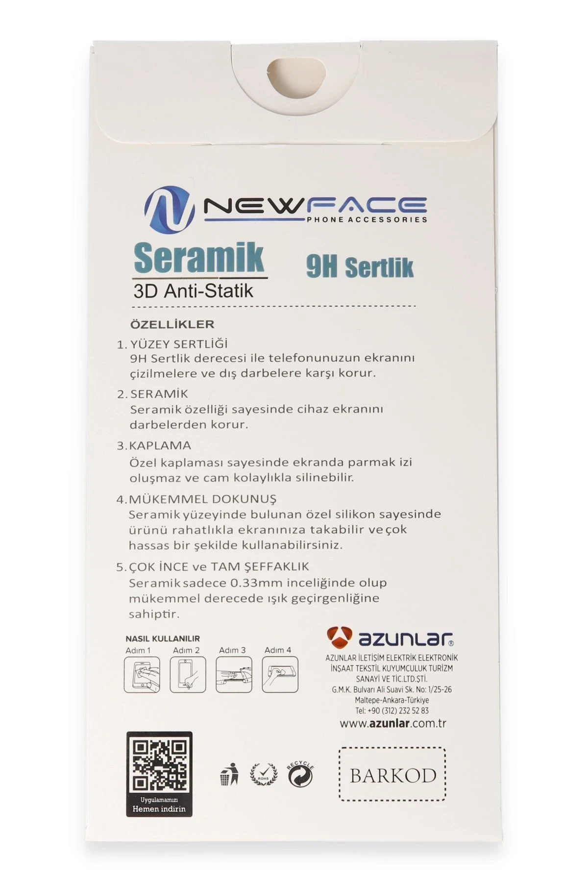 Newface Vivo Y27 3D Antistatik Seramik Nano Ekran Koruyucu - Görsel 3