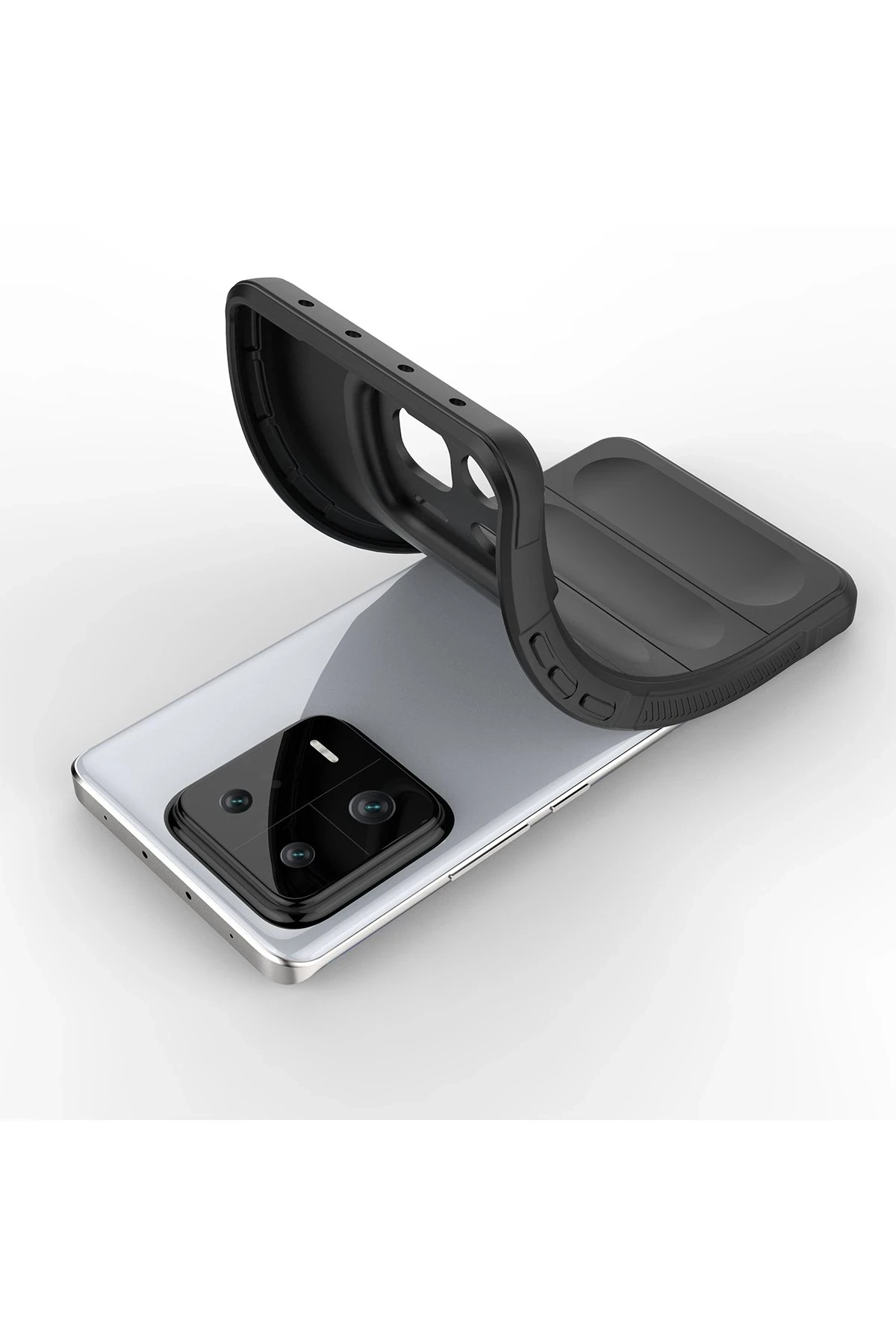 Newface Xiaomi Mi 13 Kılıf Optimum Silikon - Siyah - Görsel 4
