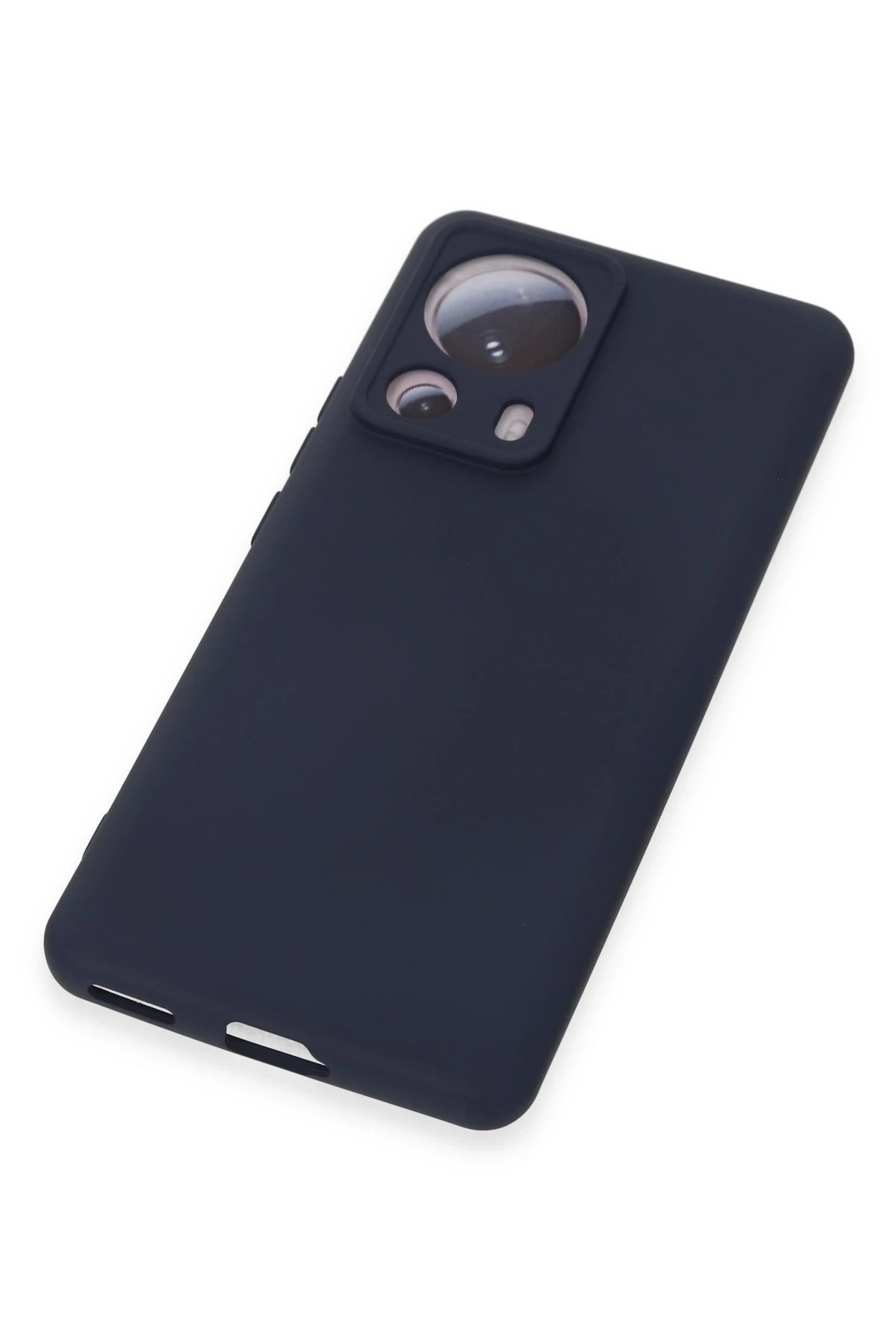 Newface Xiaomi Mi 13 Lite Kılıf Nano içi Kadife Silikon - Lacivert - Görsel 4