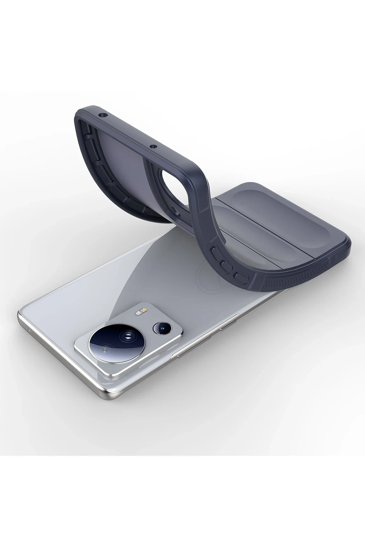 Newface Xiaomi Mi 13 Lite Kılıf Optimum Silikon - Lacivert - Görsel 4
