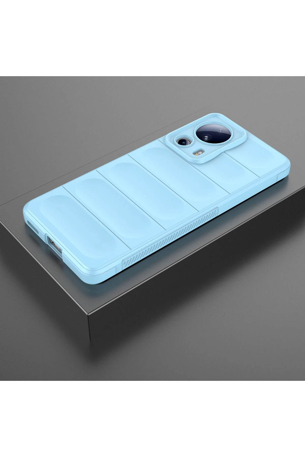 Newface Xiaomi Mi 13 Lite Kılıf Optimum Silikon - Sky Blue - Görsel 3
