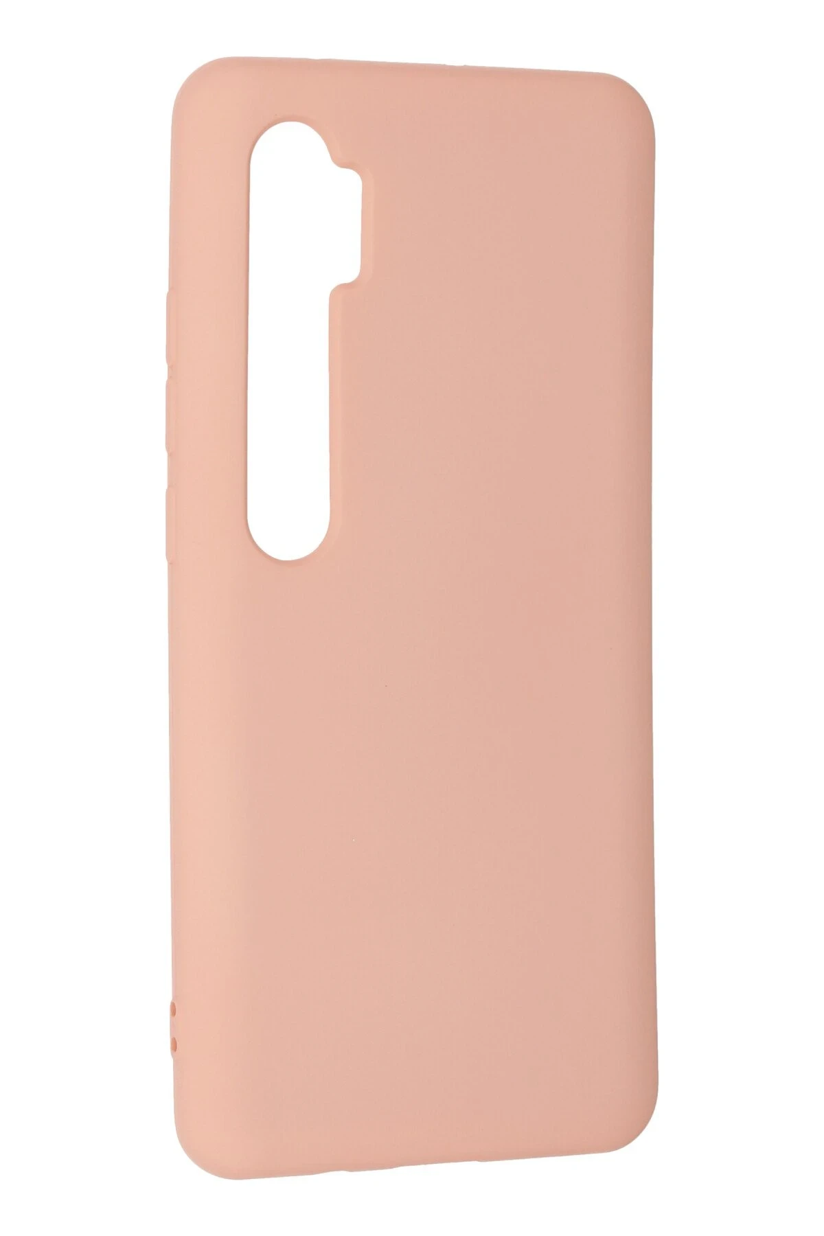 Newface Xiaomi Mi Note 10 Lite Kılıf Nano içi Kadife Silikon - Pudra - Görsel 3
