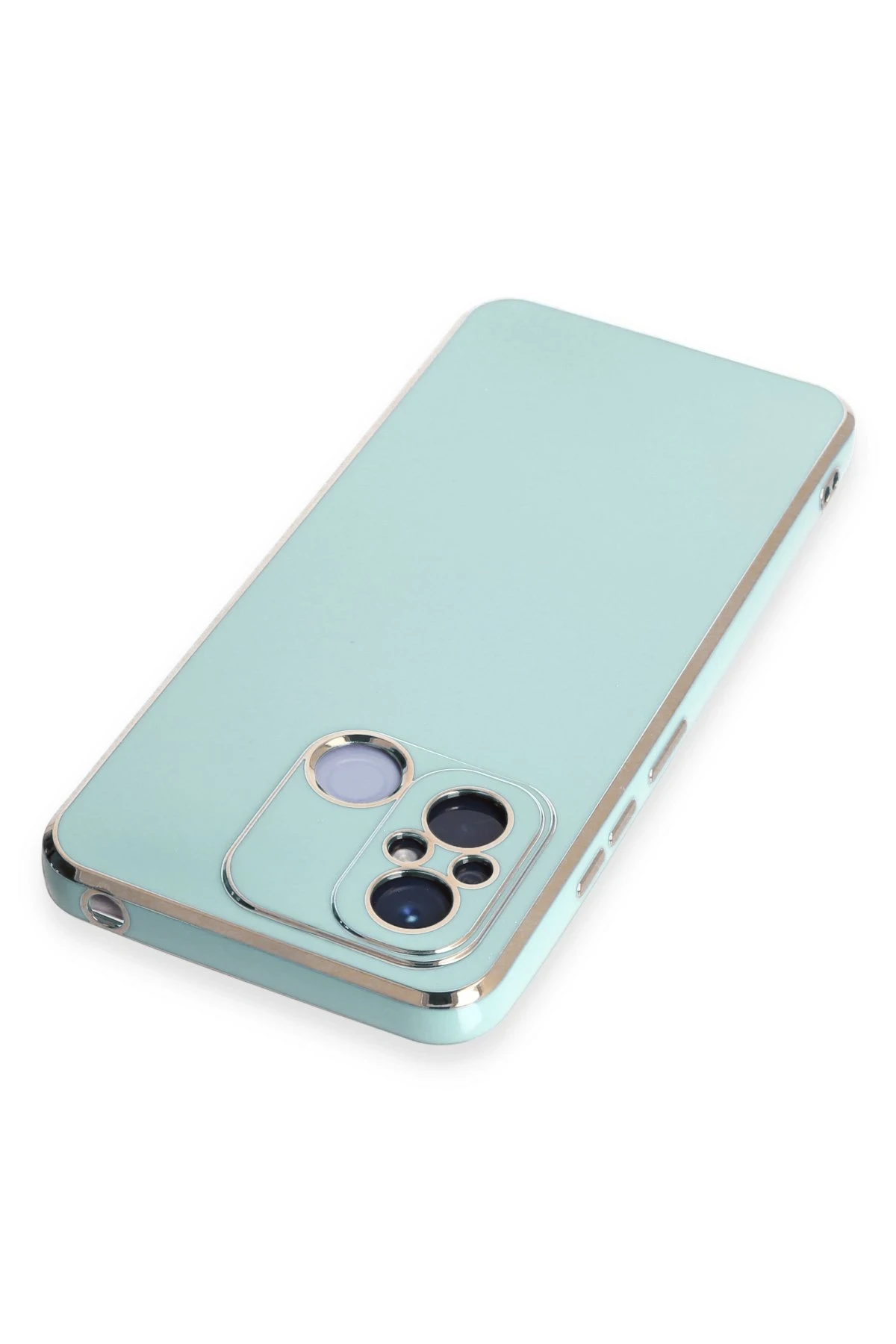 Newface Xiaomi Redmi 12C Kılıf Volet Silikon - Açık Yeşil - Görsel 3