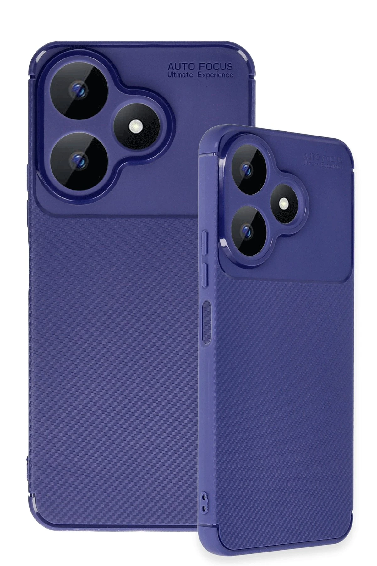 Newface Xiaomi Redmi 13 4G Kılıf Auto Focus Karbon Kapak - Lacivert - Görsel 3