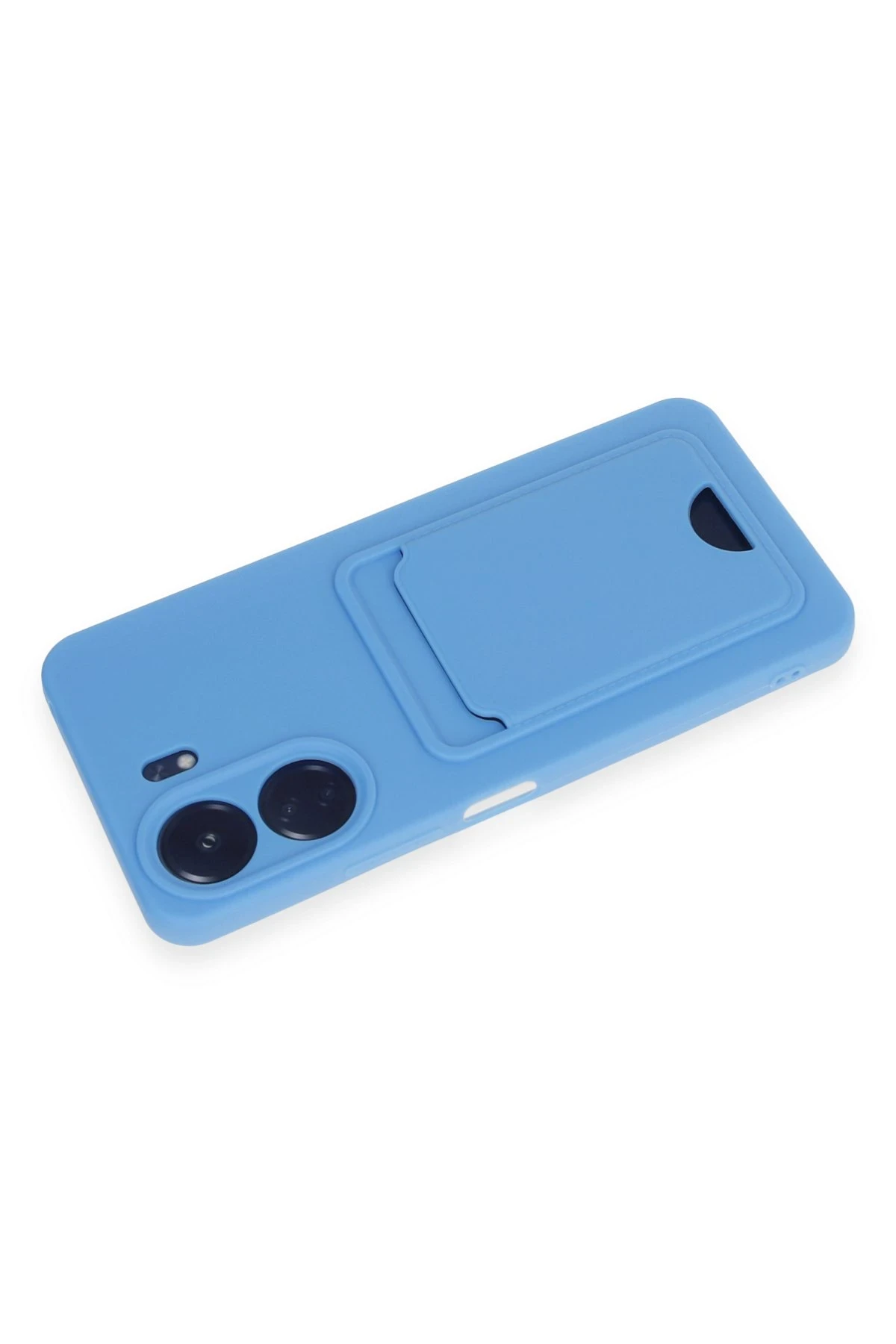 Newface Xiaomi Redmi 13C Kılıf Kelvin Kartvizitli Silikon - Mavi - Görsel 3