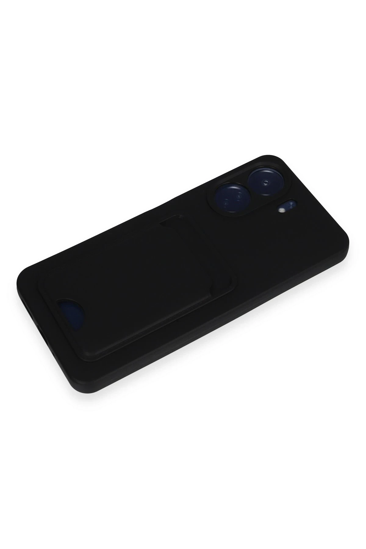 Newface Xiaomi Redmi 13C Kılıf Kelvin Kartvizitli Silikon - Siyah - Görsel 4