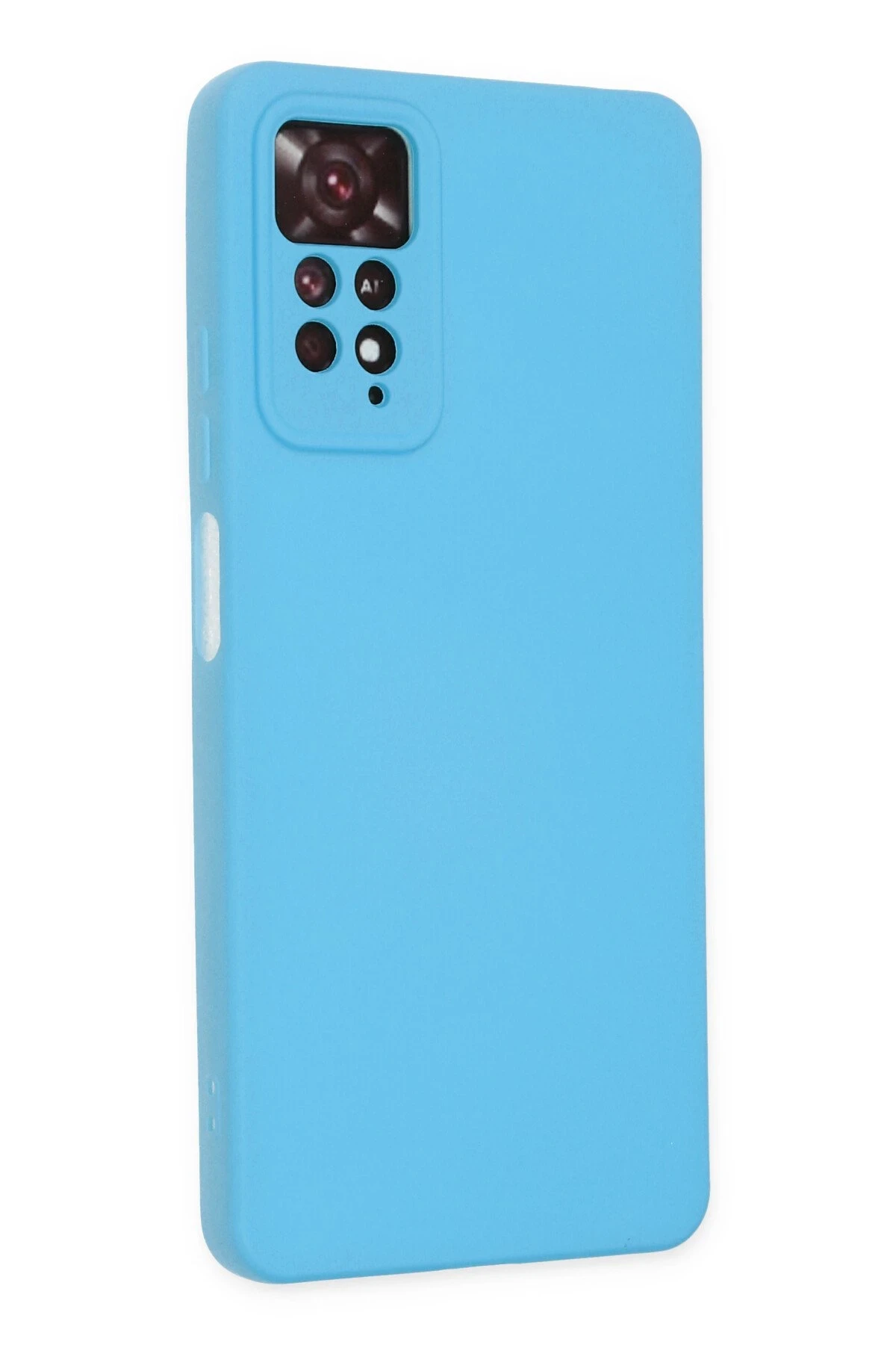 Newface Xiaomi Redmi Note 11 Pro Kılıf Nano içi Kadife Silikon - Mavi - Görsel 3
