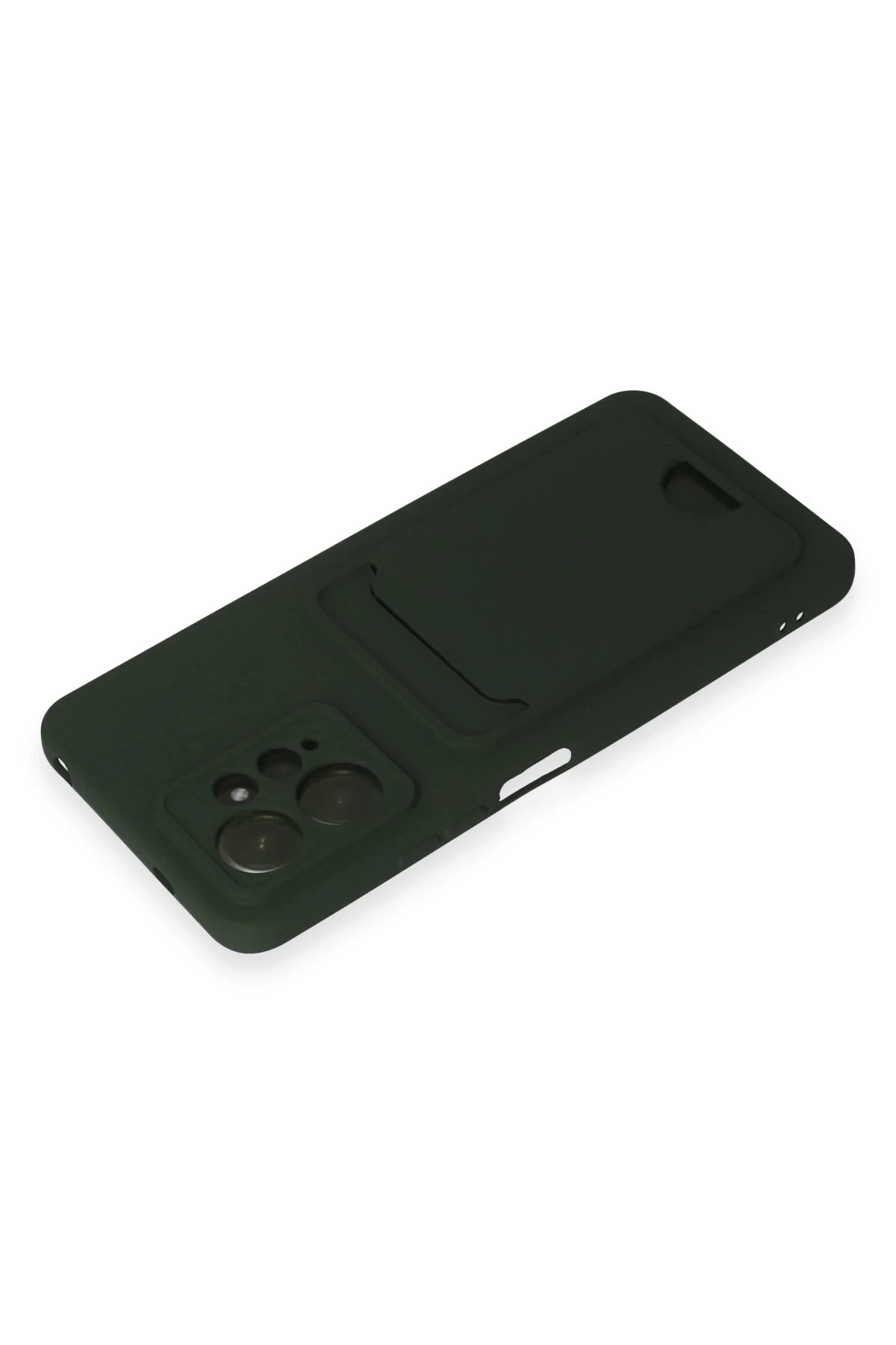 Newface Xiaomi Redmi Note 12 4G Kılıf Kelvin Kartvizitli Silikon - Koyu Yeşil - Görsel 3