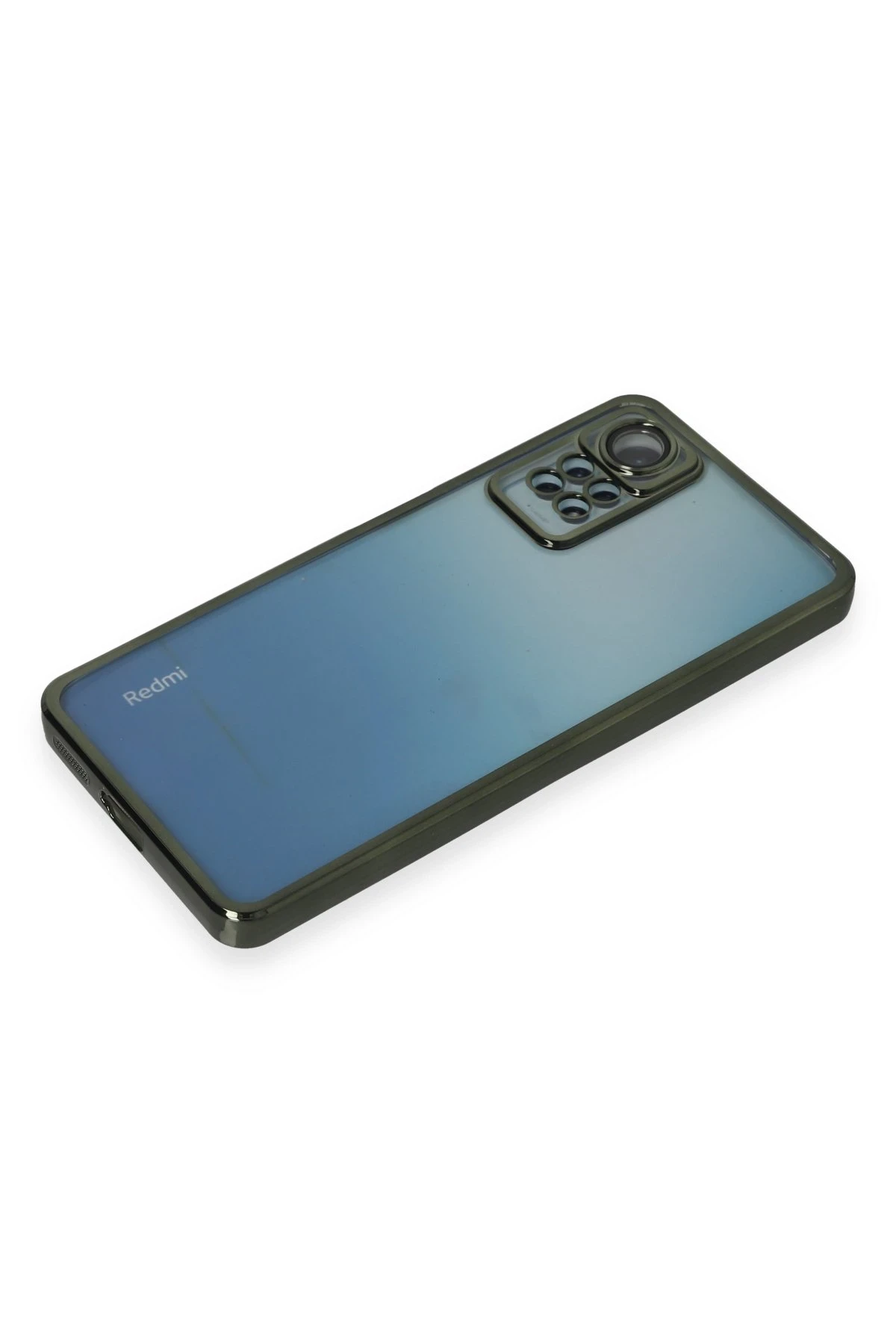 Newface Xiaomi Redmi Note 12 Pro 4G Kılıf Razer Lensli Silikon - Yeşil - Görsel 4