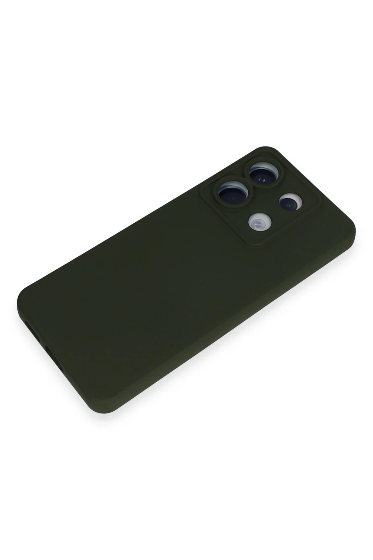 Newface Xiaomi Redmi Note 13 Pro 5G Kılıf Nano içi Kadife Silikon - Koyu Yeşil - Görsel 4