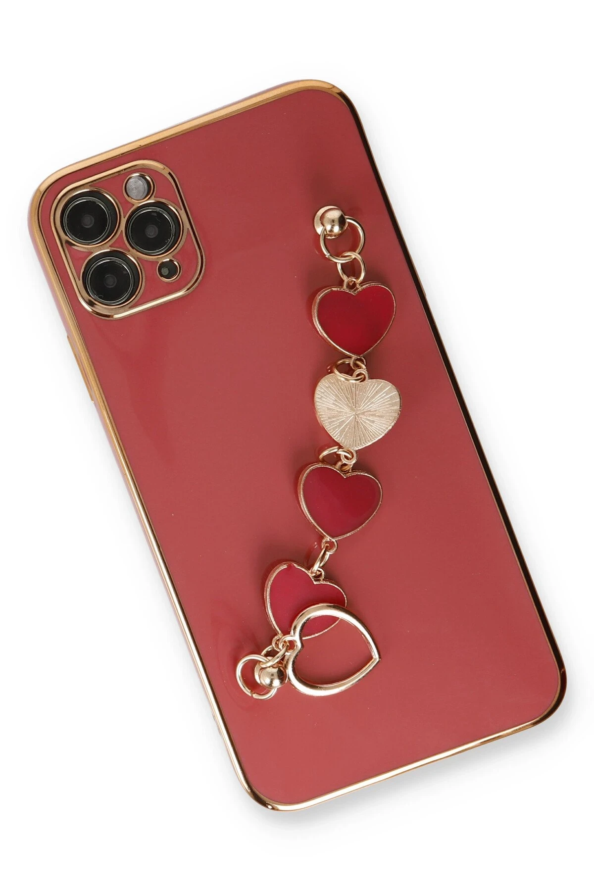 Newface iPhone 11 Pro Max Kılıf Esila Silikon - Kırmızı - Görsel 3