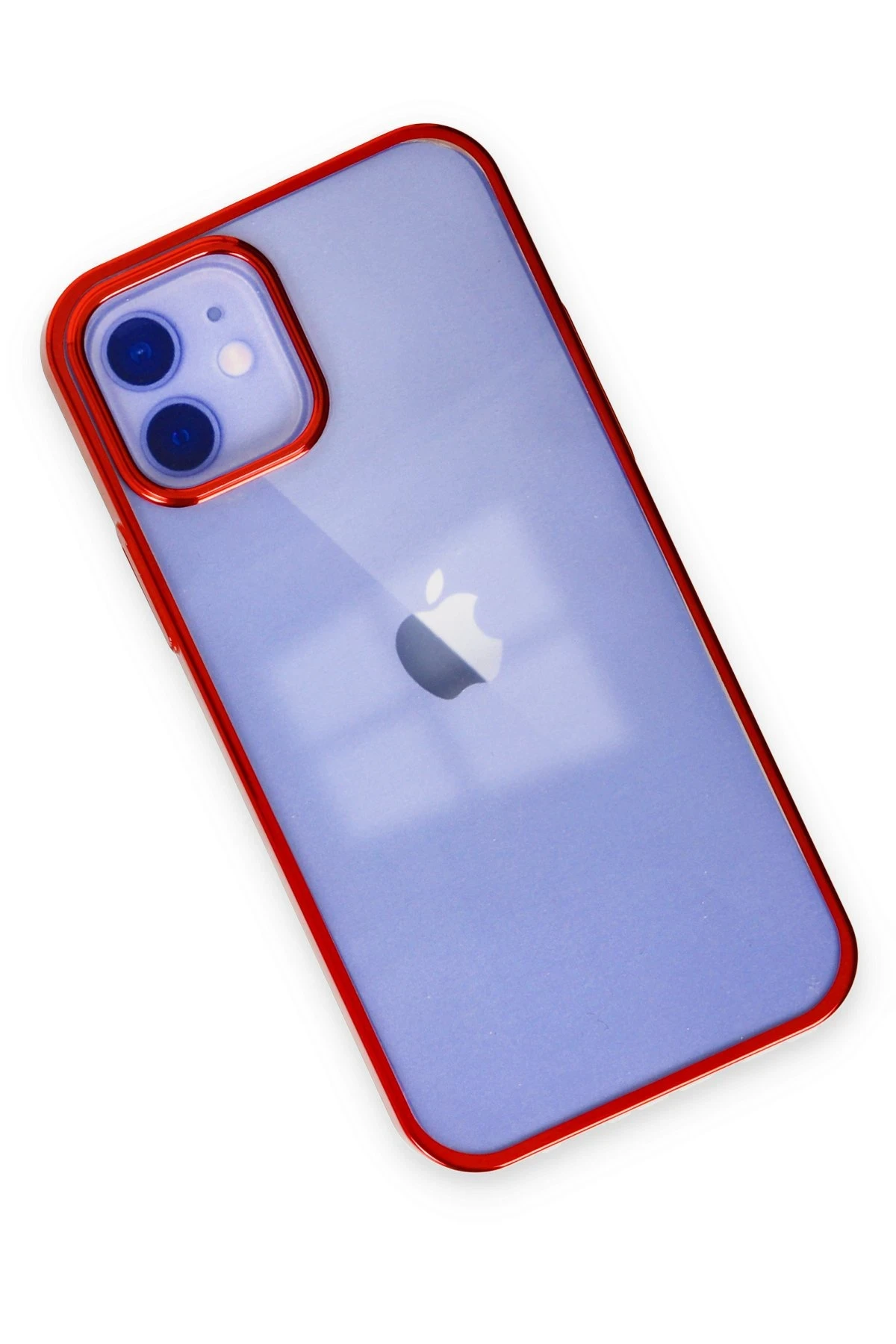Newface iPhone 12 Kılıf Element Silikon - Kırmızı - Görsel 3