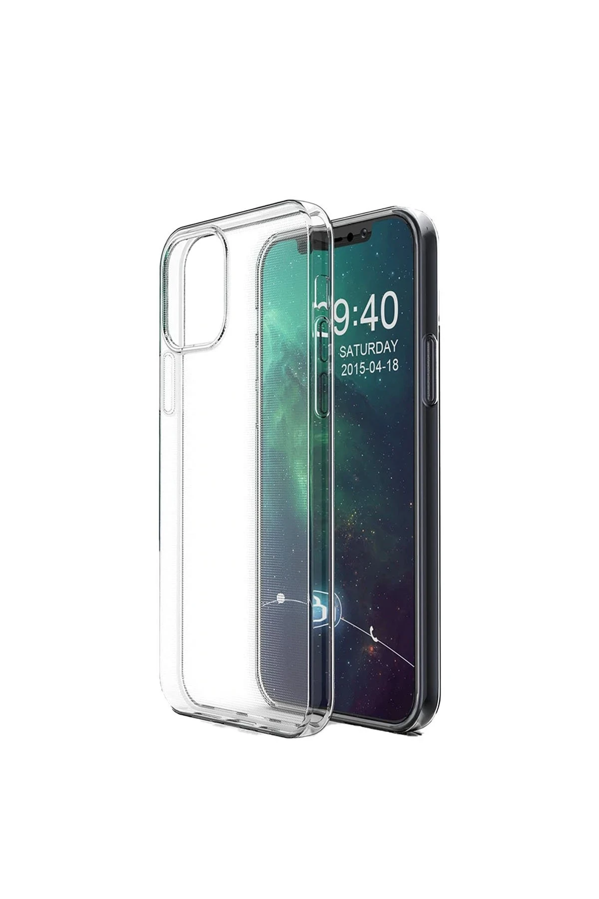 Newface iPhone 12 Mini Kılıf Lüx Şeffaf Silikon - Görsel 4