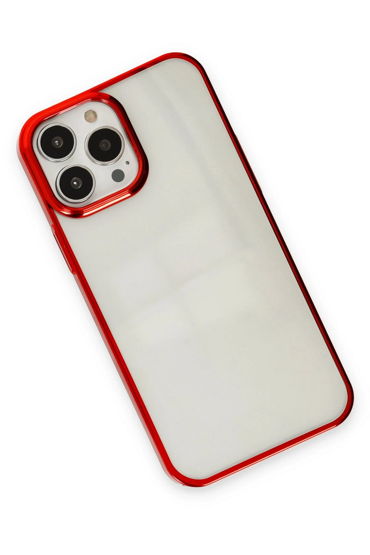 Newface iPhone 13 Pro Max Kılıf Element Silikon - Kırmızı - Görsel 3