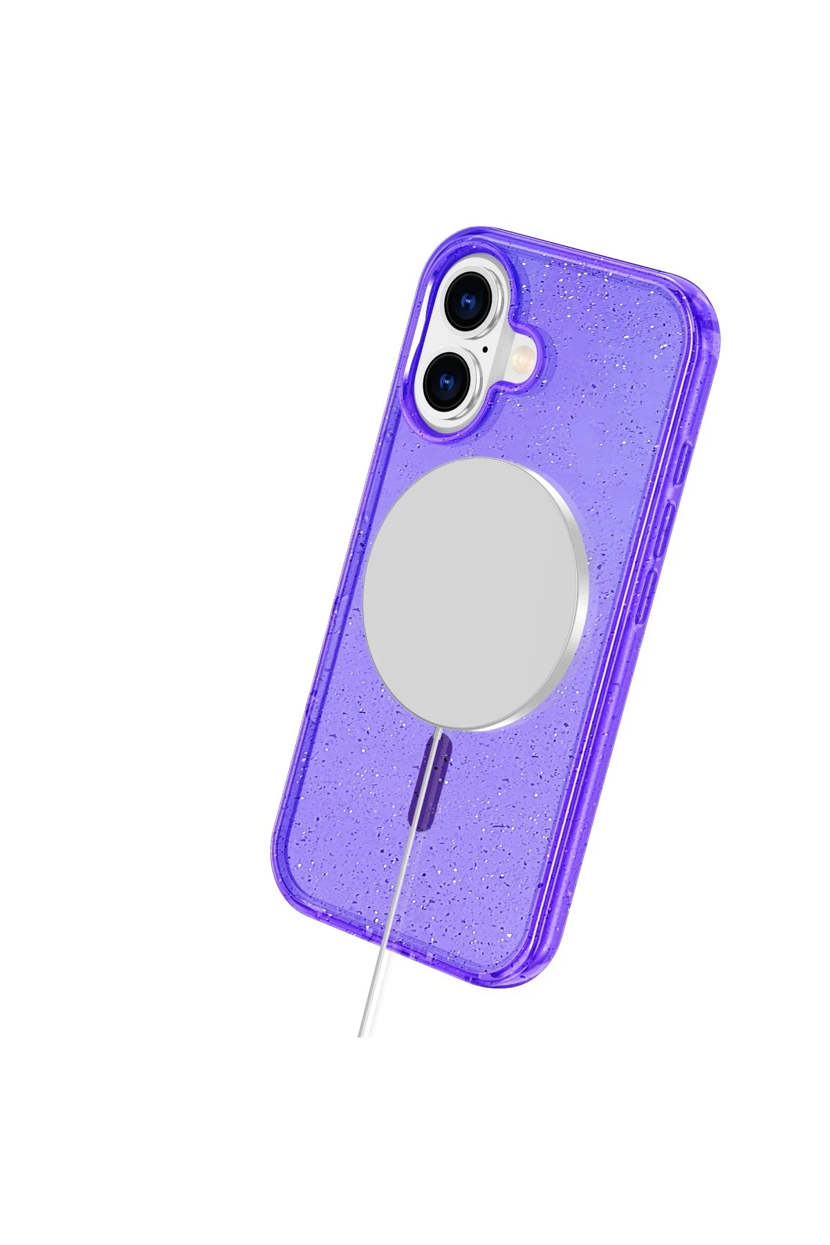Newface iPhone 16 Plus Kılıf Star Magsafe Kapak - Mor - Görsel 5