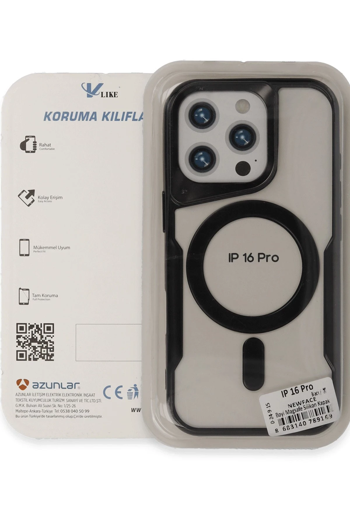 Newface iPhone 16 Pro Kılıf Boyi Magsafe Silikon Kapak - Yeşil - Görsel 3