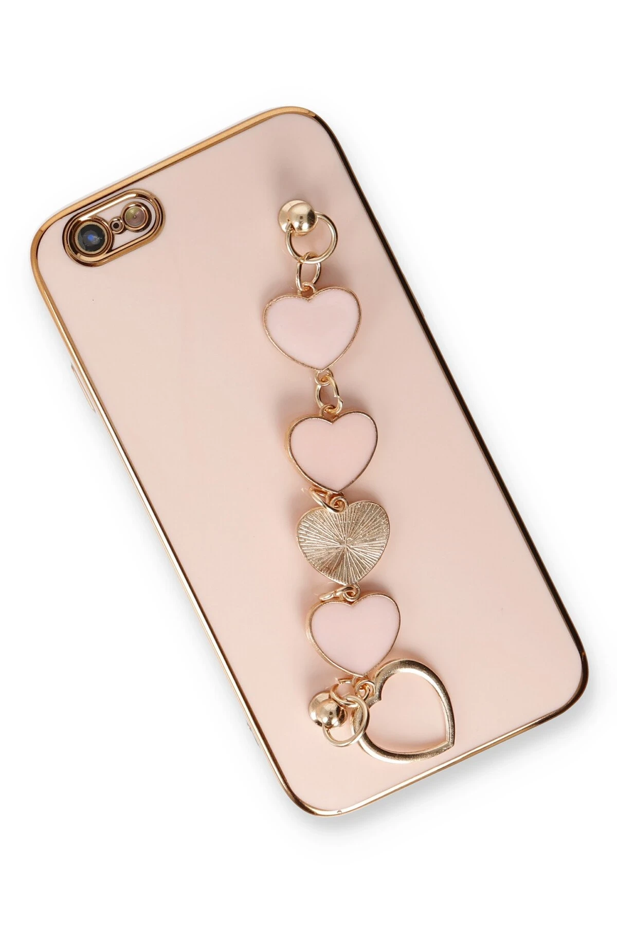 Newface iPhone 6 Kılıf Esila Silikon - Pudra - Görsel 3