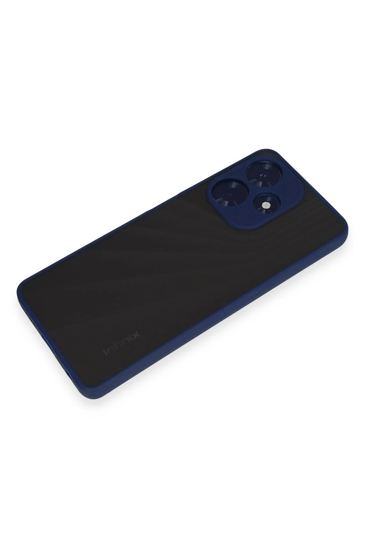 Newface İnfinix Hot 30 4G Kılıf Montreal Silikon Kapak - Lacivert - Görsel 4