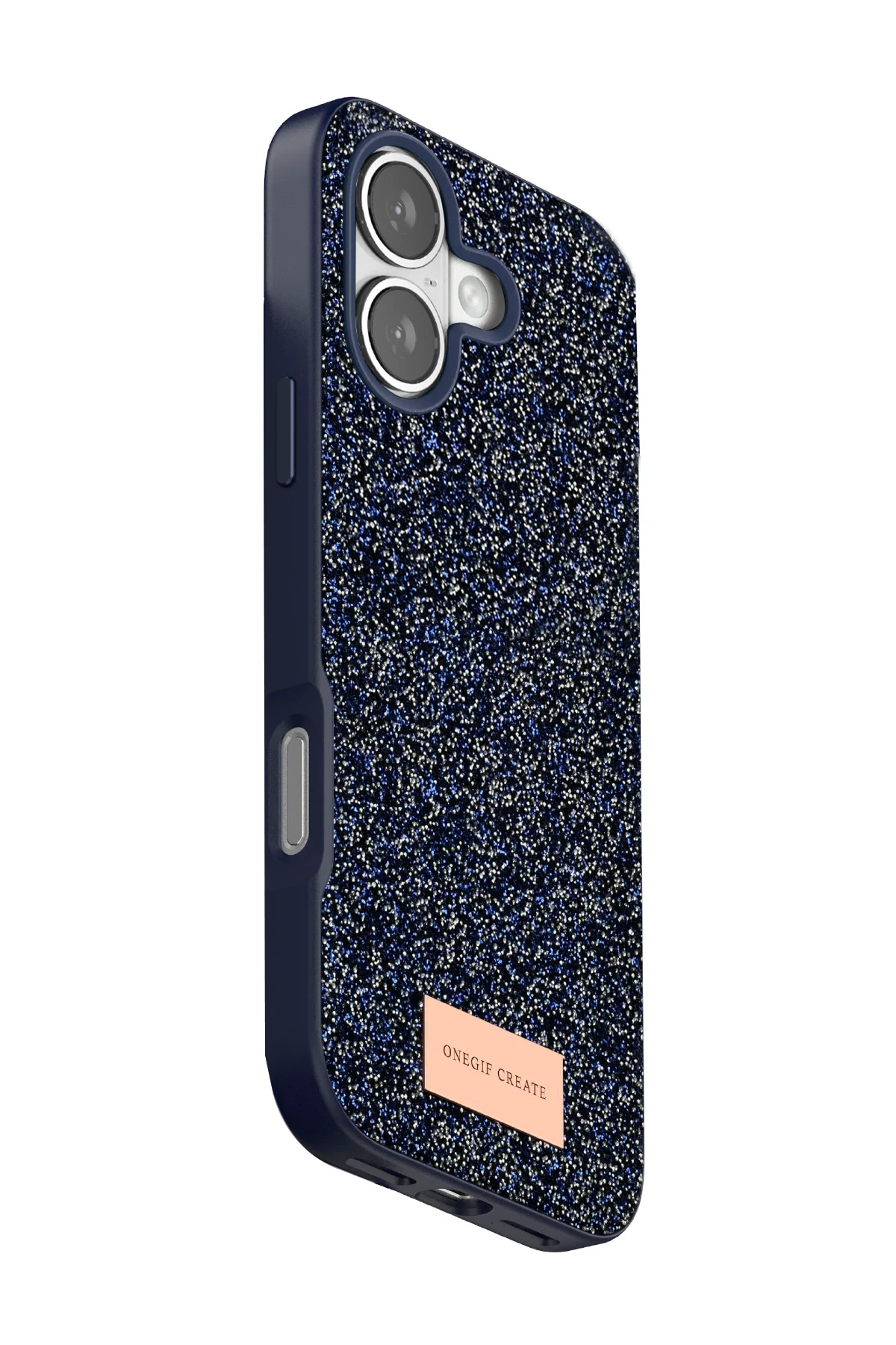 Onegif Apple iPhone 17 Bright Simli Kapak - Mavi - Görsel 3