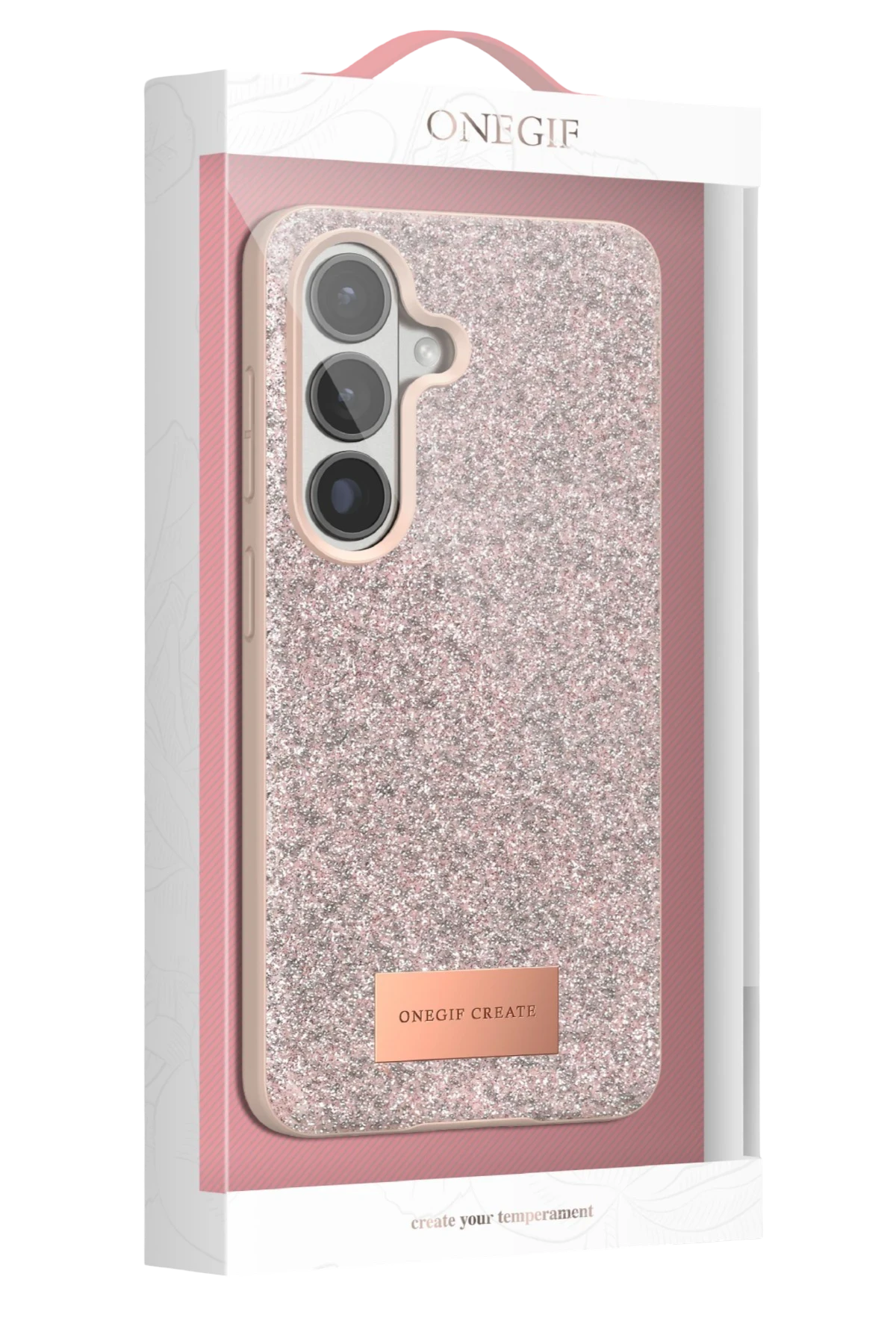 Onegif Samsung Galaxy S26 Plus Bright Simli Kapak - Siyah - Görsel 4