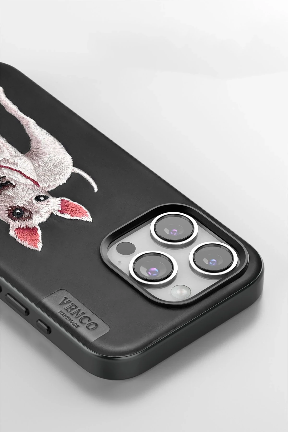 Venco iPhone 11 Perma Desenli Kapak - Koyu Kahve - Görsel 3