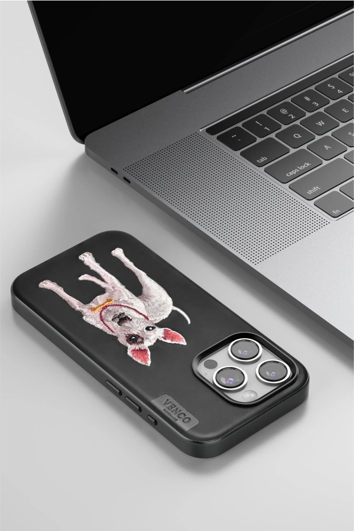 Venco iPhone 11 Perma Desenli Kapak - Koyu Kahve - Görsel 4