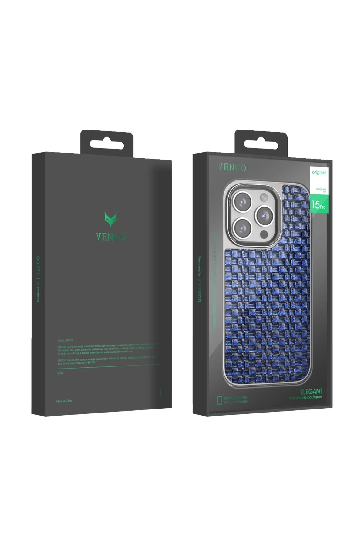 Venco iPhone 14 Pro Brand Kapak - Lacivert - Görsel 5