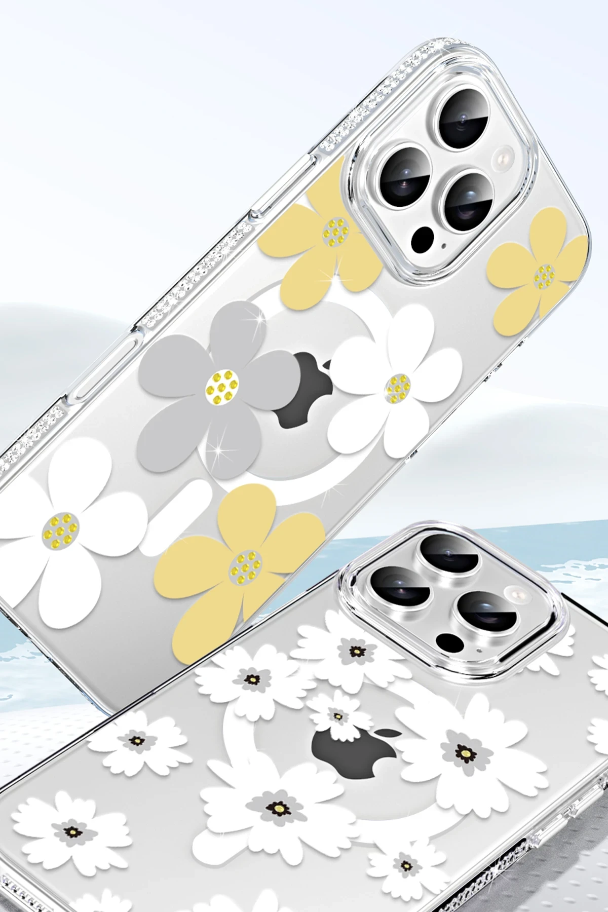 Joko Apple iPhone 16 Floral Magsafe Kapak - Pembe - Görsel 3