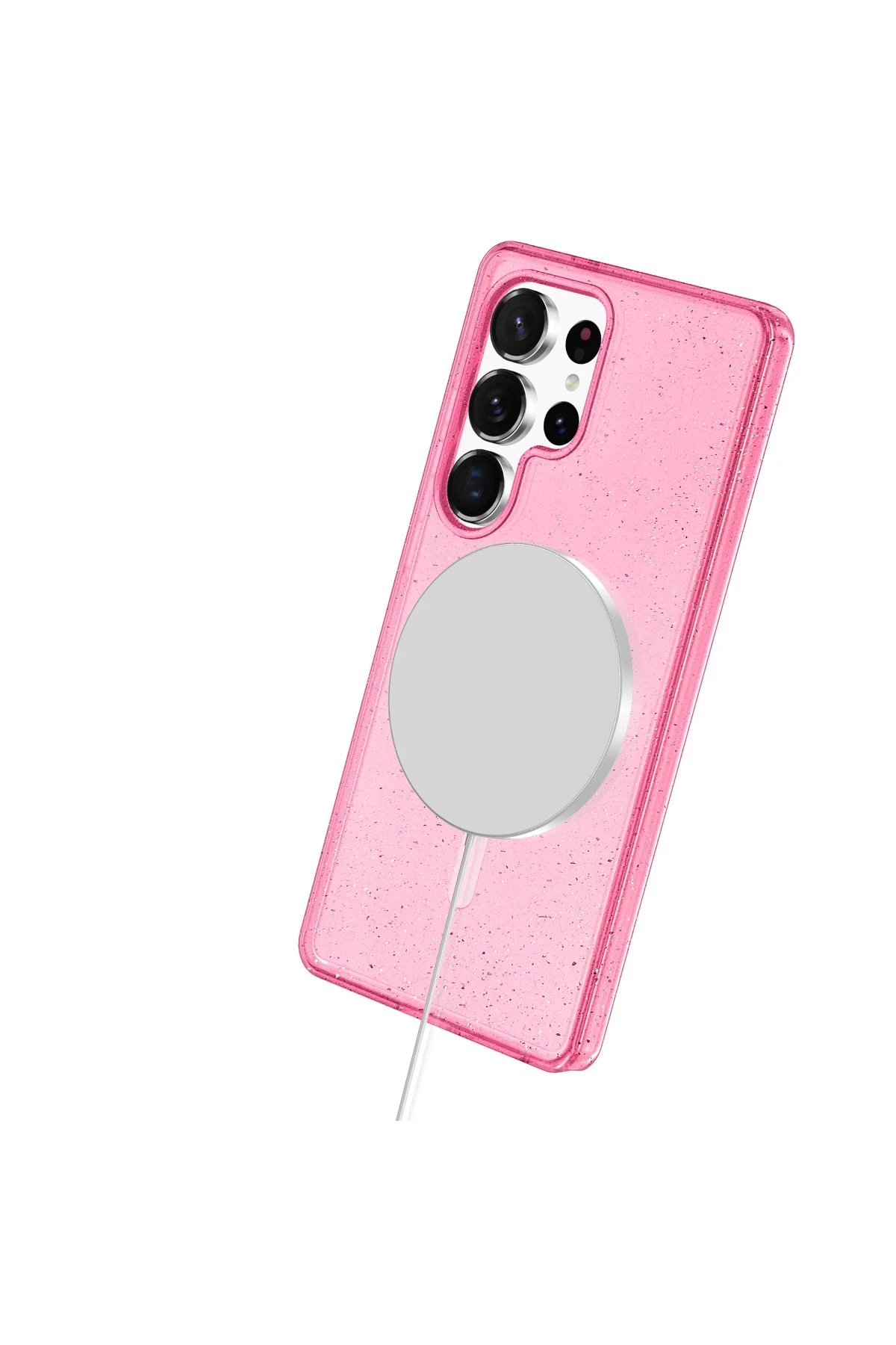 Joko Samsung Galaxy S23 Ultra Kılıf Star Magsafe Kapak - Pembe - Görsel 5