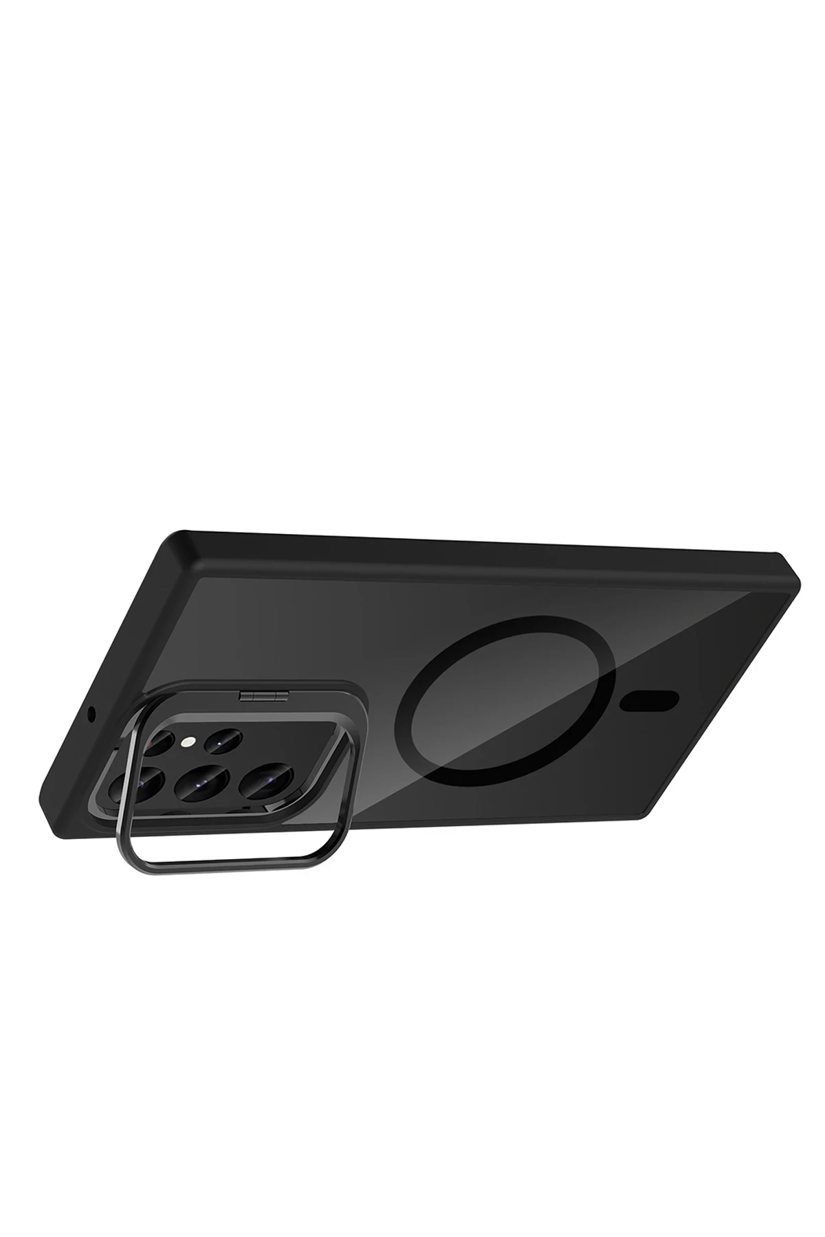 Joko Samsung Galaxy S24 Ultra Remim Lensli Magsafe Standlı Kapak - Siyah - Görsel 3
