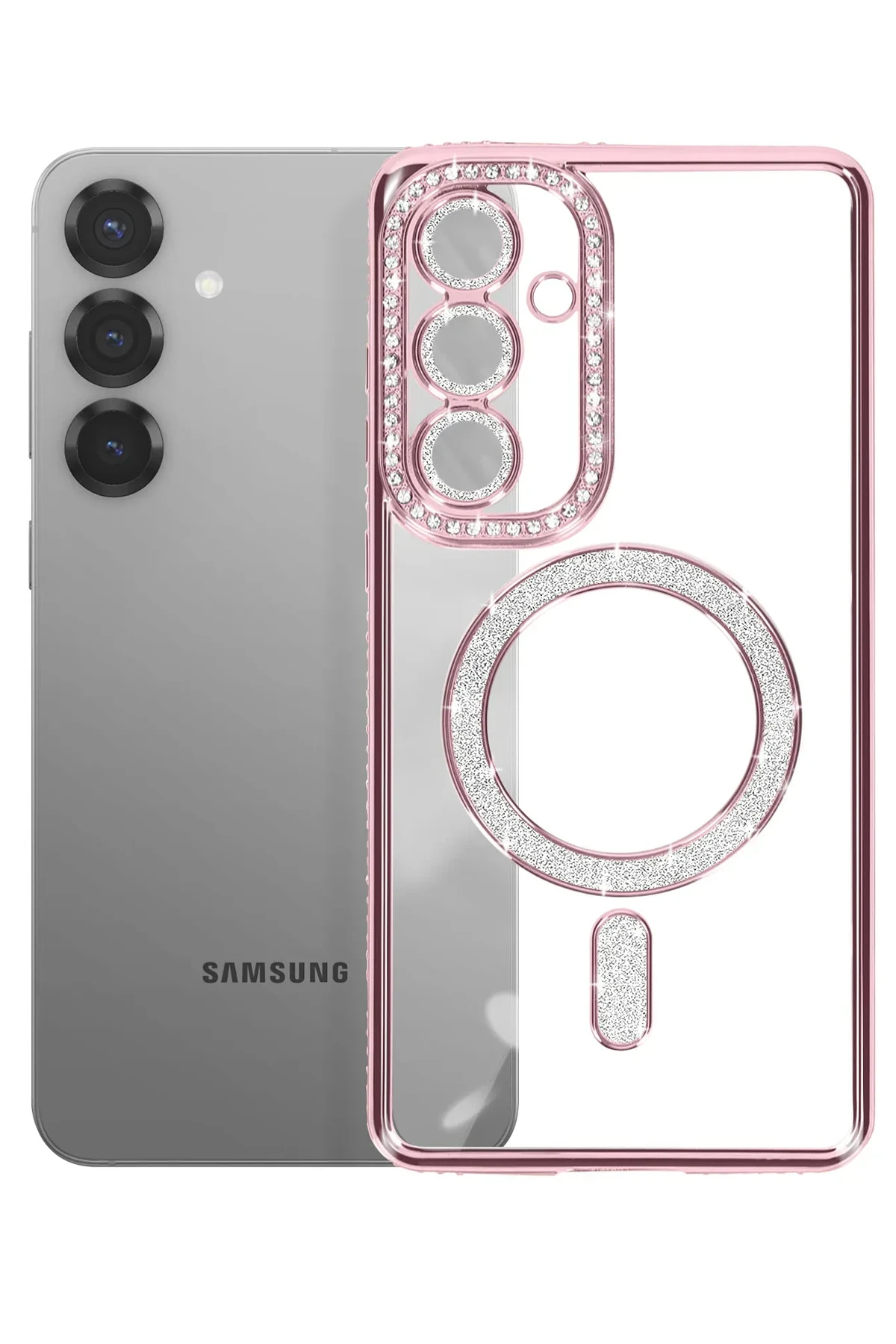 Joko Samsung Galaxy S26 Plus Joke Simli Magneticsafe Kılıf - Pembe - Görsel 3