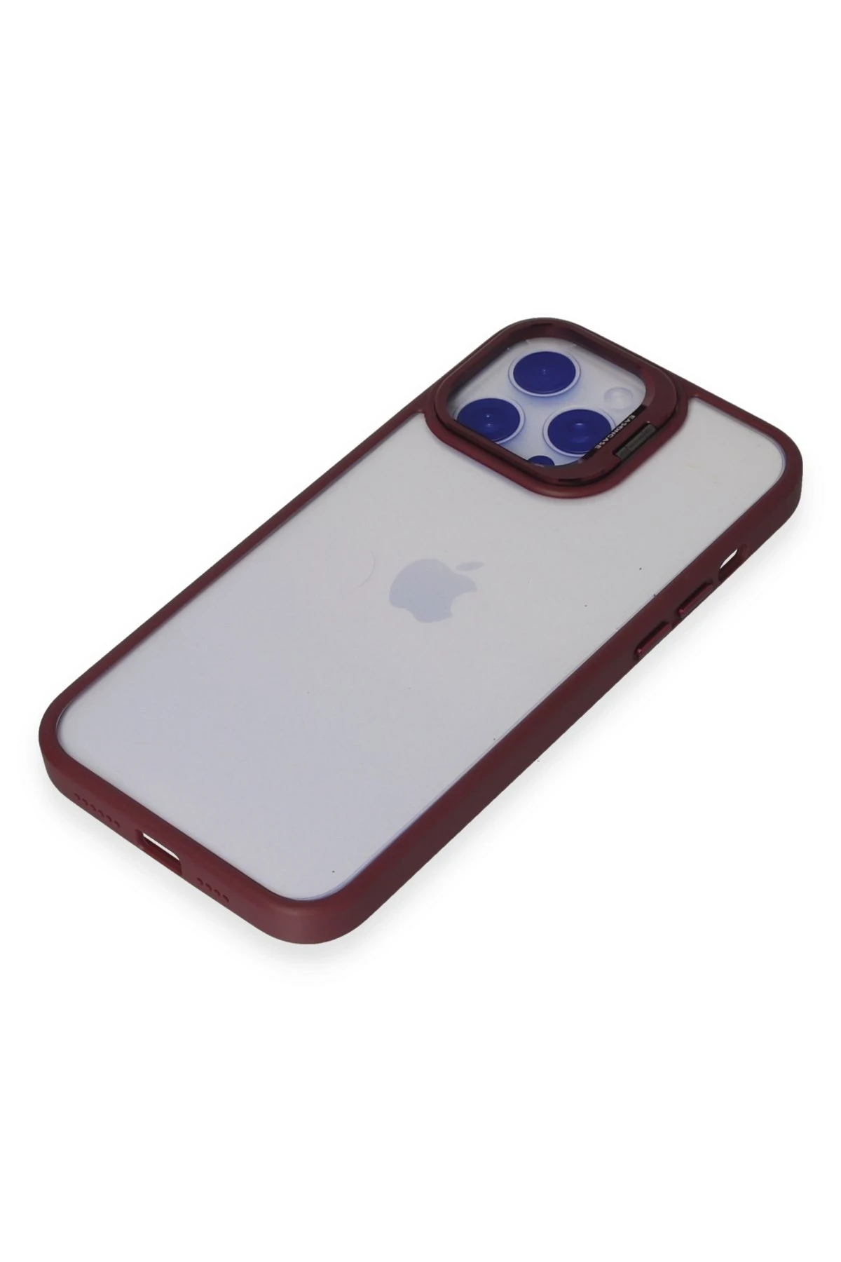 Joko iPhone 14 Pro Kılıf Roblox Lens Standlı Kapak - Bordo - Görsel 5