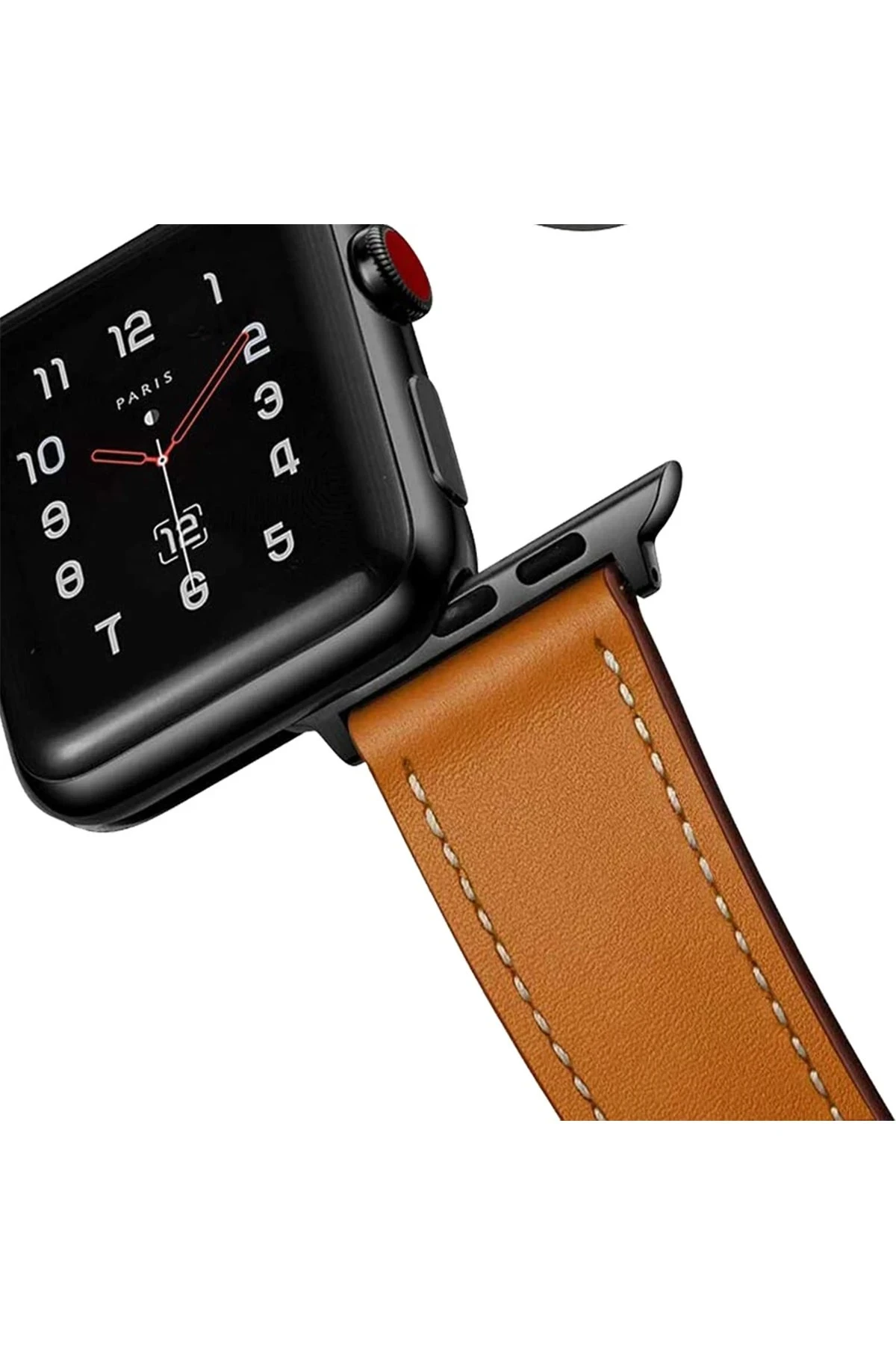 Newface Apple Watch 38mm KR415 Luaz Deri Kordon - Beyaz - Görsel 4